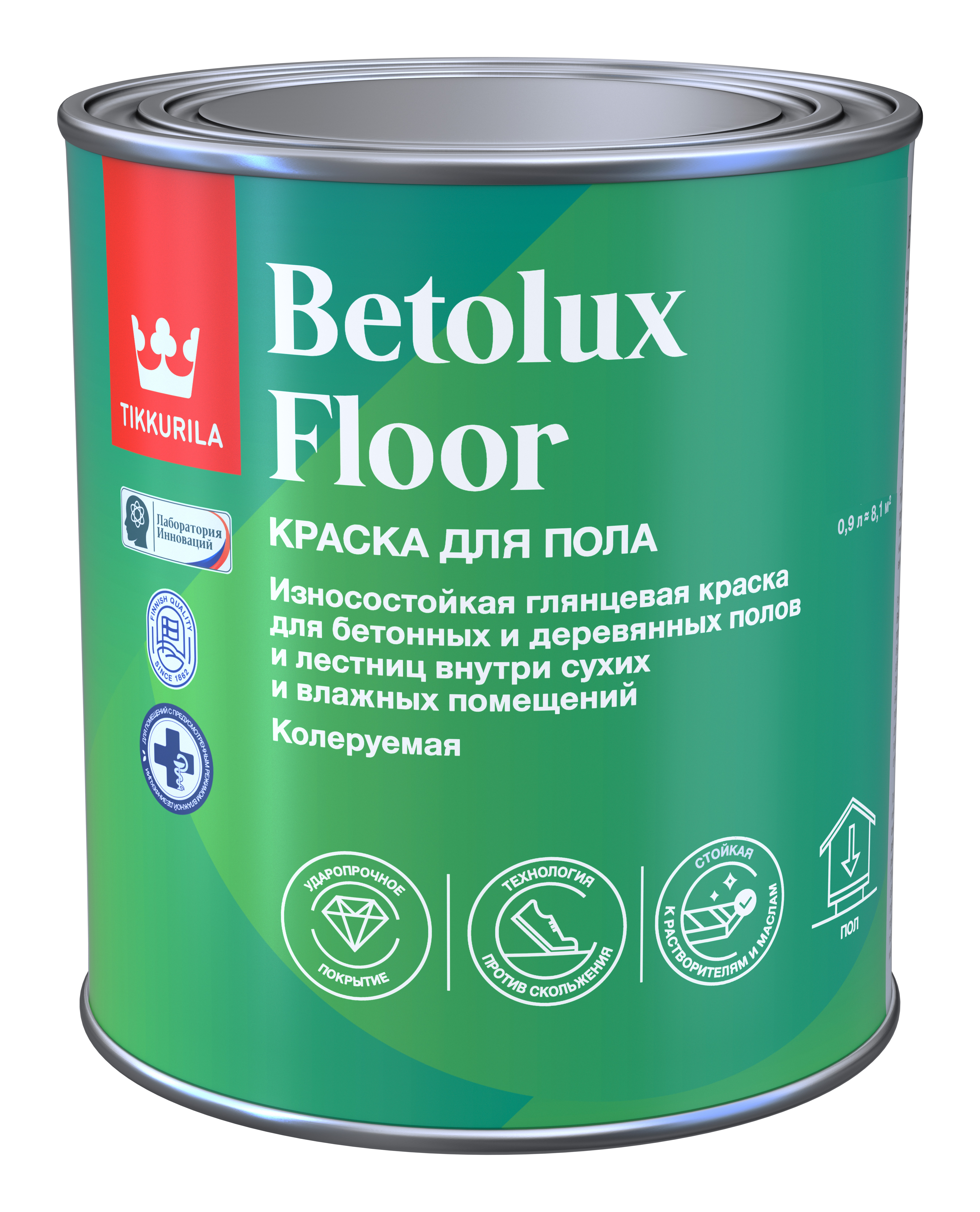 Изображение товара Краска Tikkurila Tikkivala betolux floor для полов 0,9л