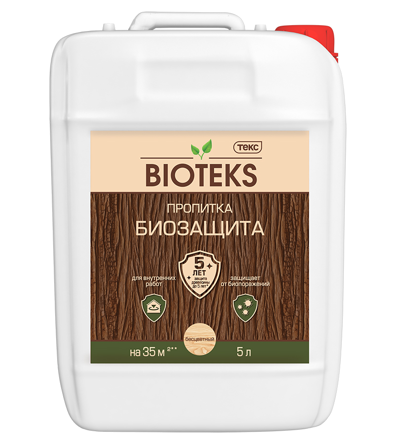 Изображение товара Пропитка биозащита bioteks универсал бесцв 5л