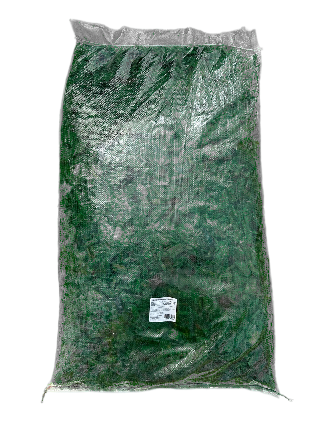 Изображение товара Декоративная щепа изумруд 60л для ландшафтного дизайна и садов