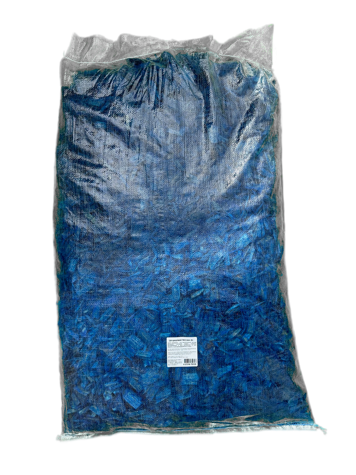 Изображение товара Декоративная щепа темно-синяя 60л для ландшафтного дизайна