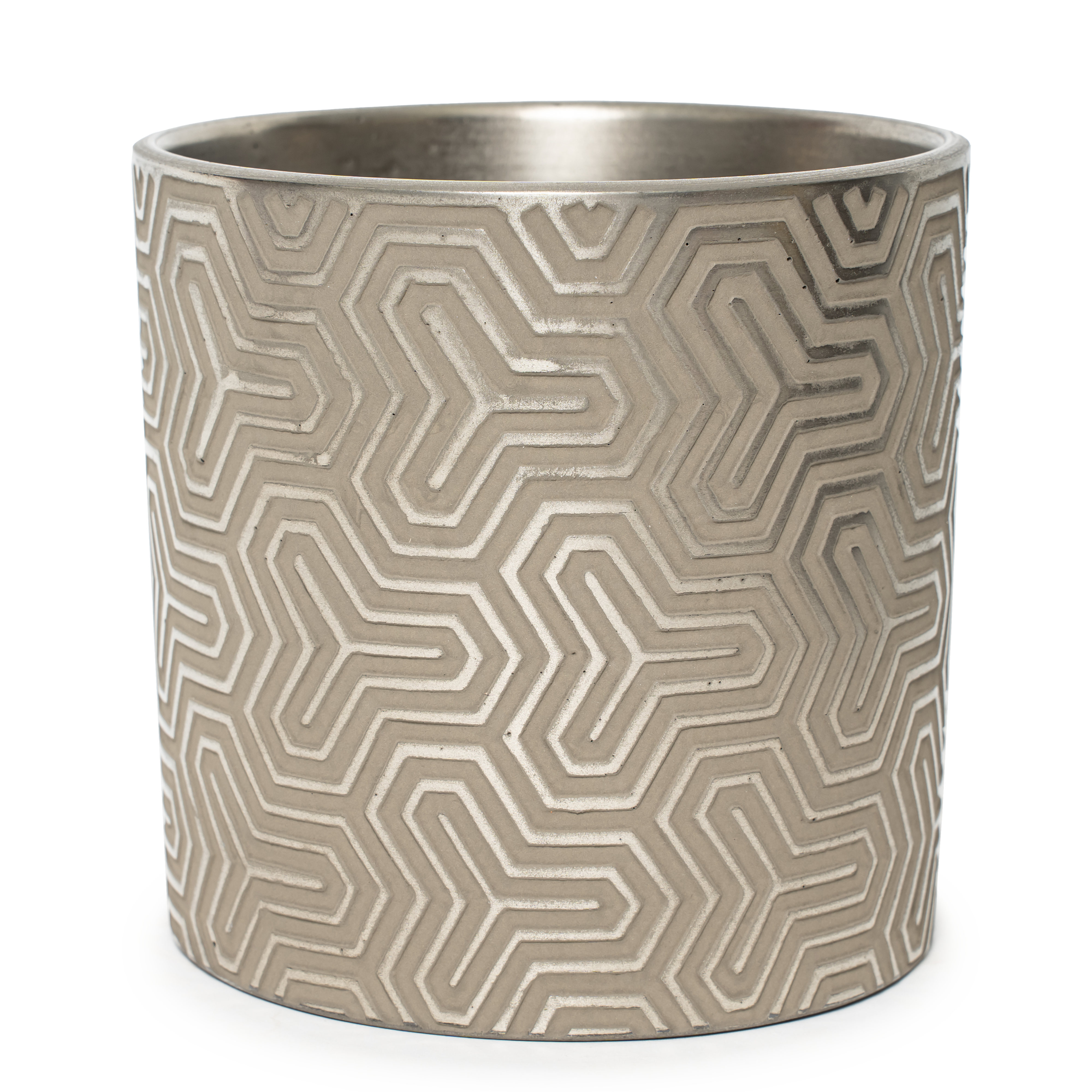 Изображение товара Кашпо Тринити из мельхиора цилиндр диаметром 15 см и объемом 1,82 л