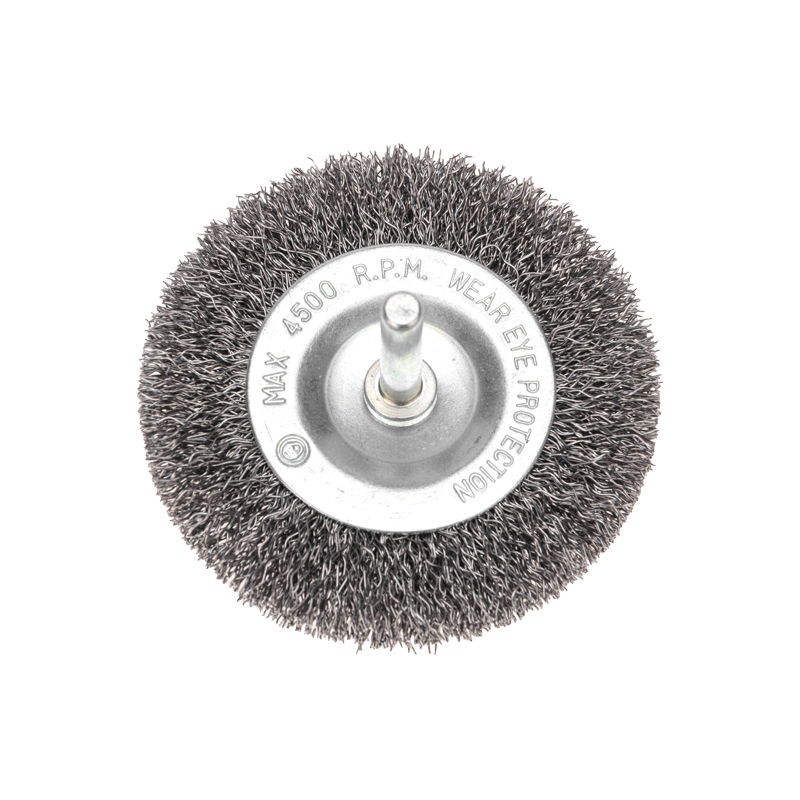 Изображение товара Дисковая щетка для дрели Kranz 75 мм витая стальная проволока коррозионностойкая