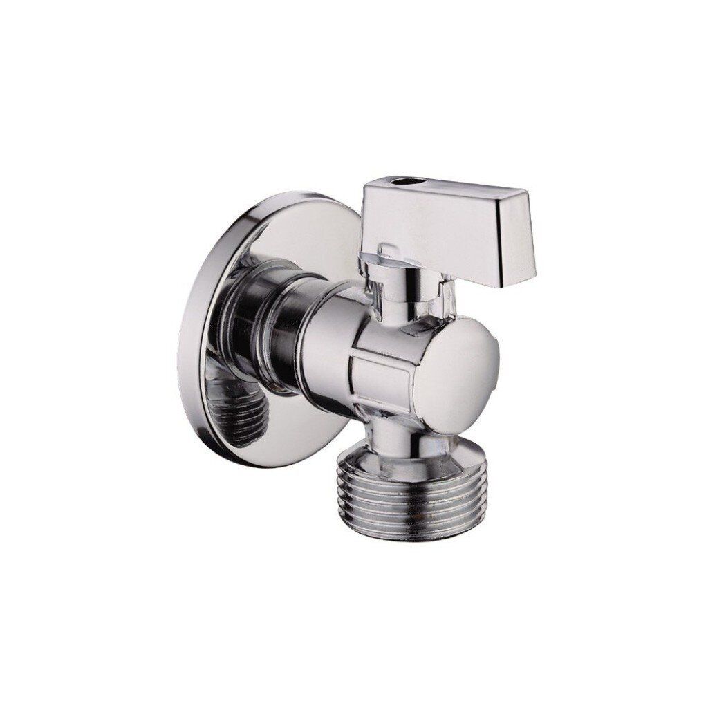 Изображение товара Угловой вентиль из латуни 1/2 3/4 хромированный RTP надежное подключение