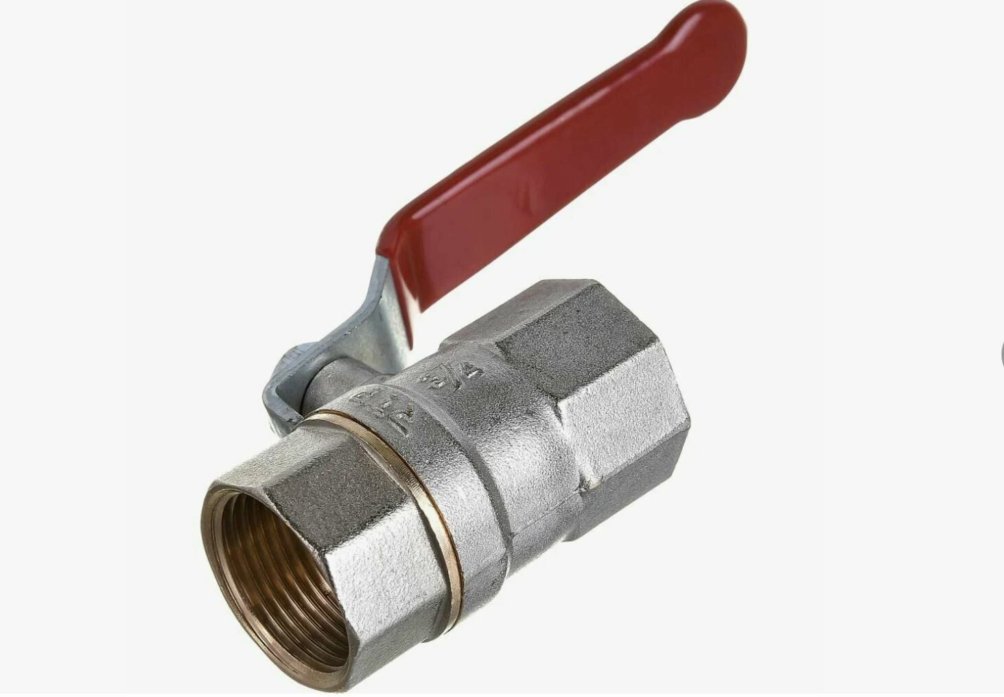 Изображение товара Кран шаровой латунный 3/4"PN25 никель RTP запорная арматура