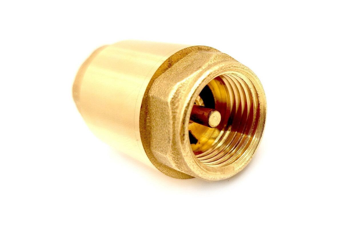 Изображение товара Обратный клапан латунный RTP 3/4 дюйма внутренняя резьба PN40 желтый