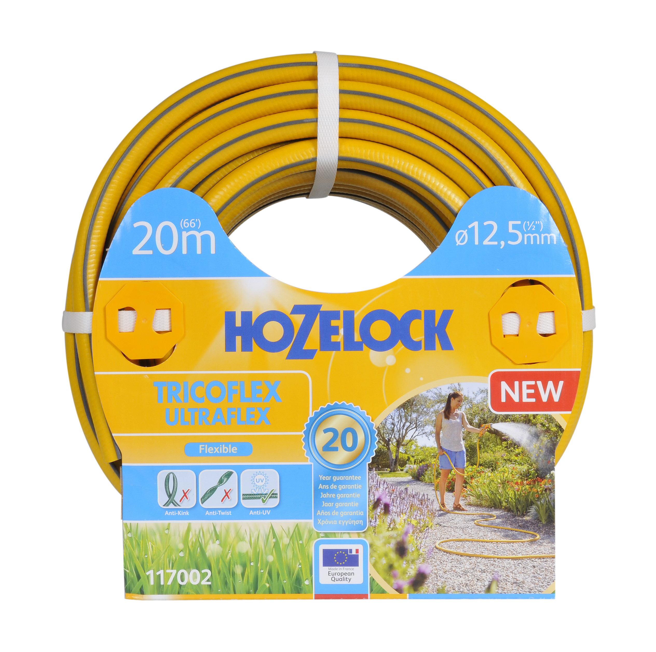 Изображение товара Шланг для полива армированный ПВХ Hozelock Tricoflex Ultraflex 1/2" 20 м