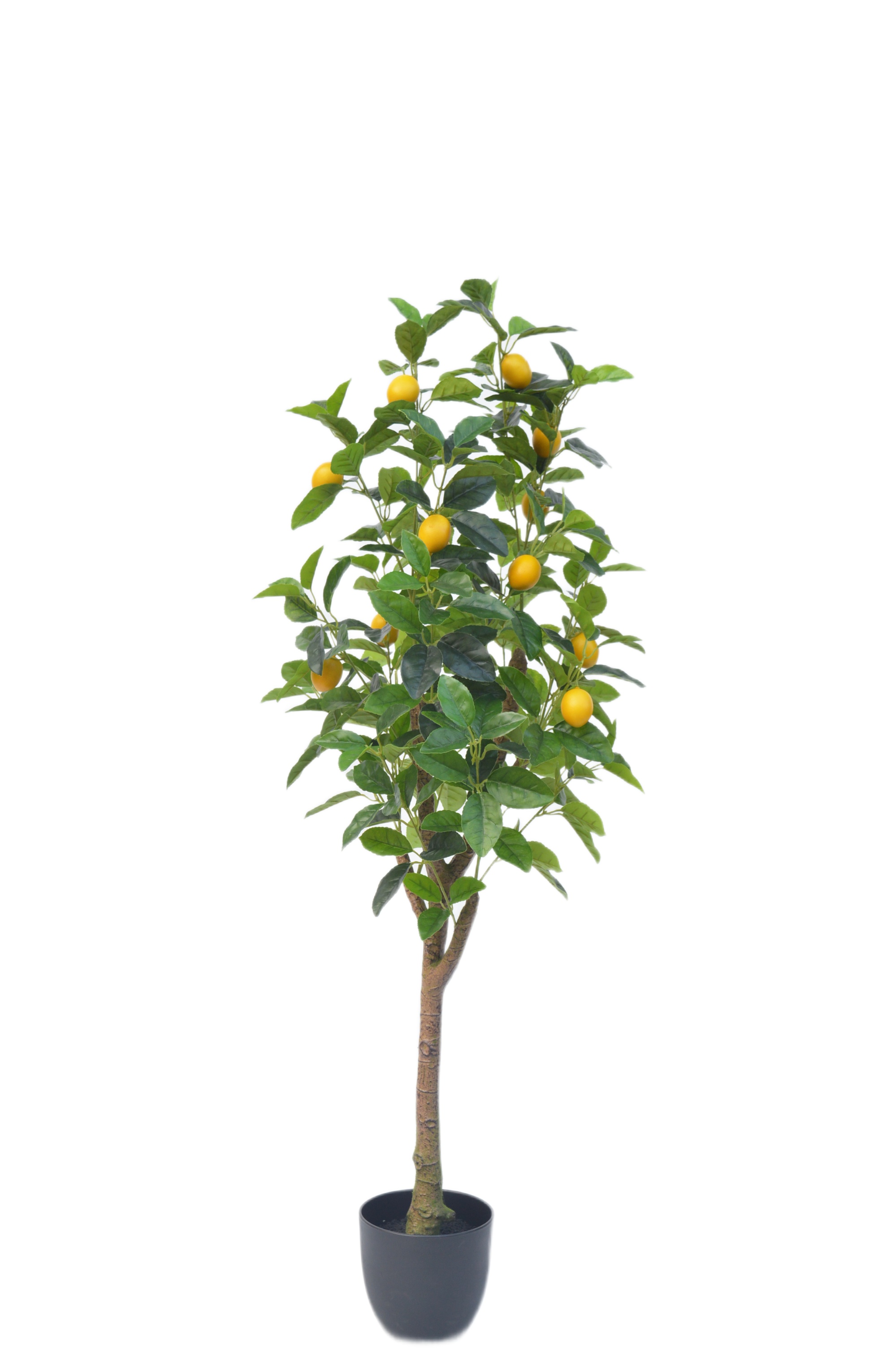 Изображение товара Искусственное лимонное дерево для интерьера, 16.5 см, реалистичный дизайн