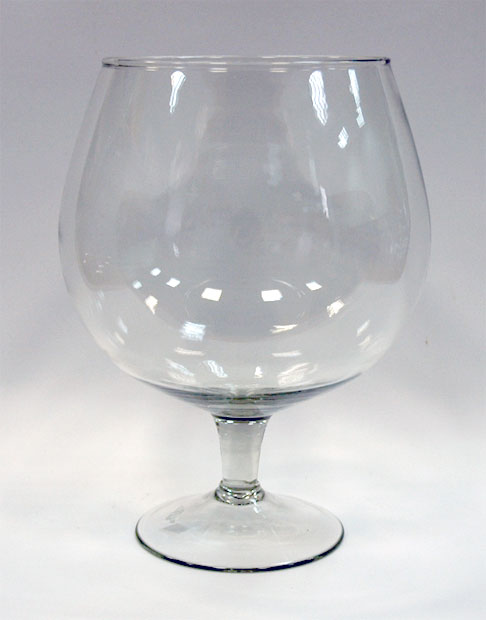 Изображение товара Ваза-бренди Натали-1 на ножке 3л стеклянная, бесцветная, объем 3 литра