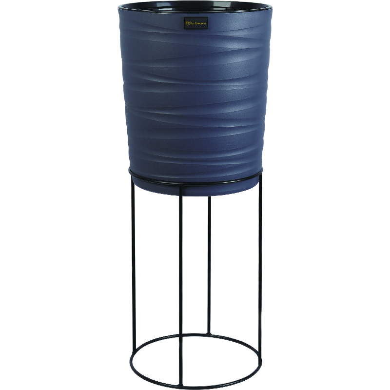 Изображение товара Кашпо Модерн Медиум 15Л на подставке Антрацит современное декоративное кашпо