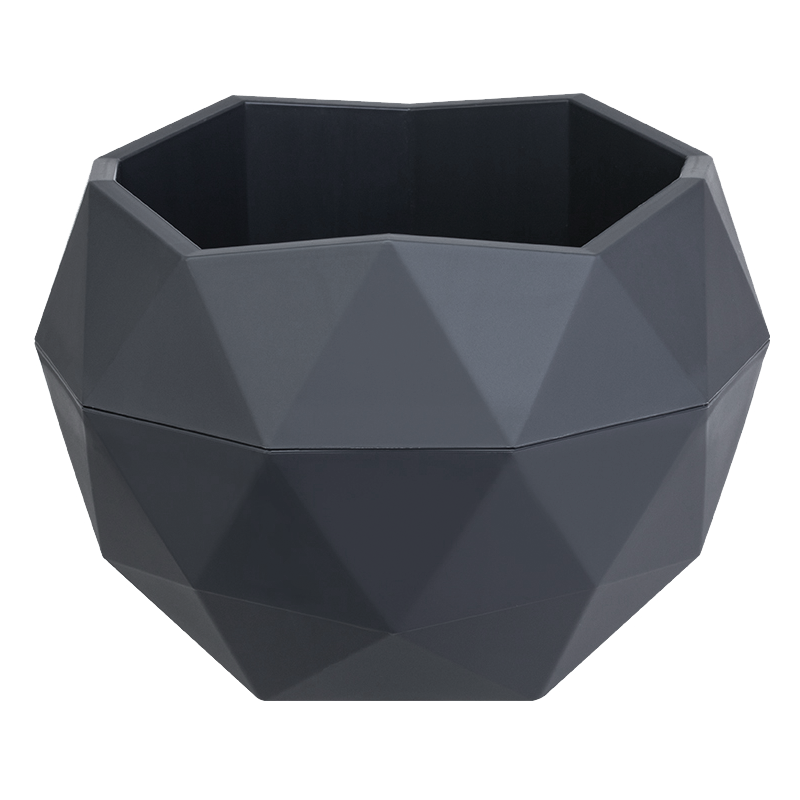 Изображение товара Кашпо Топаз 2,5л антрацит стильное для домашних растений
