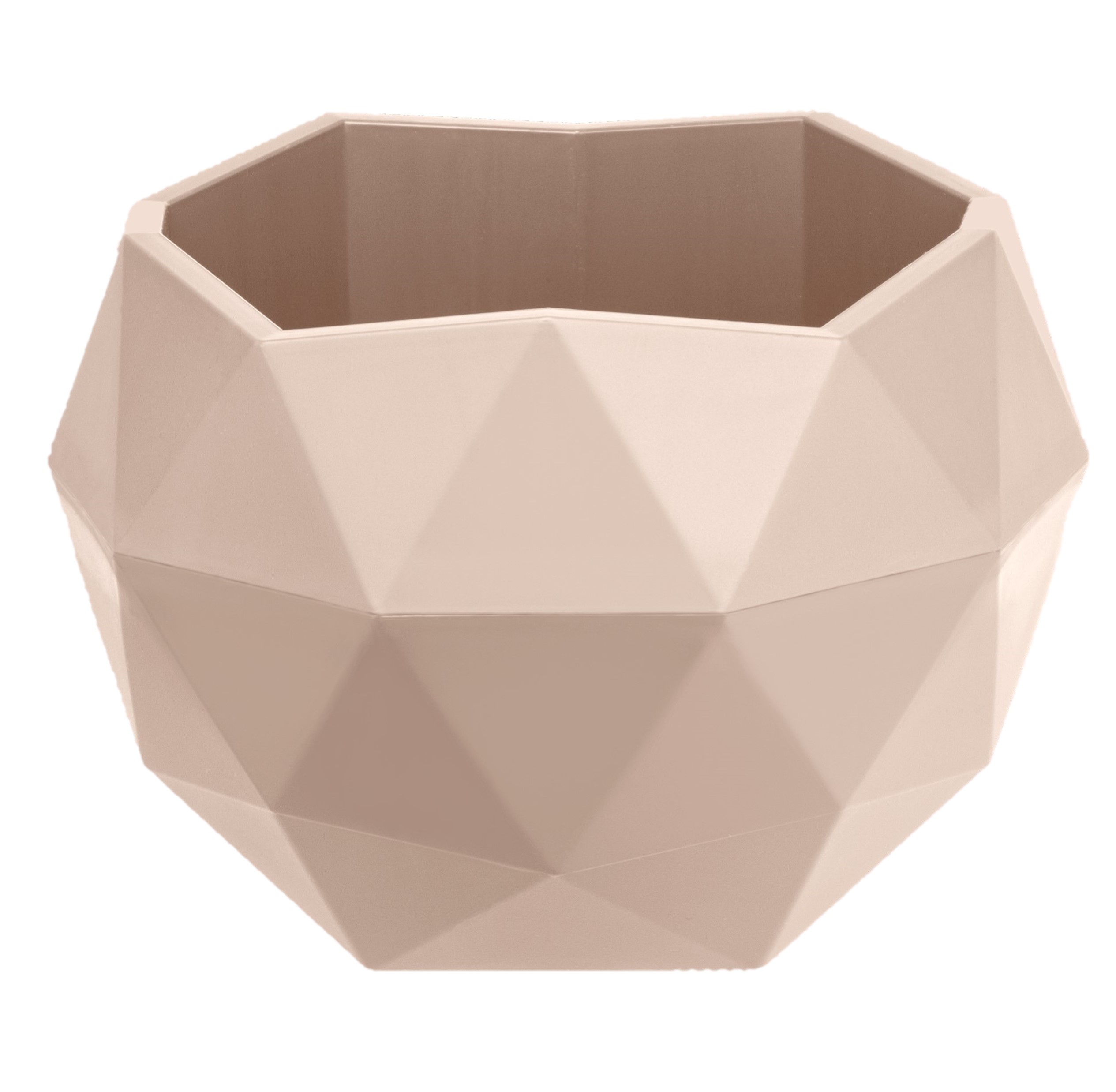 Изображение товара Кашпо Топаз 2,5л пудровый цвет легкое прочное для растений