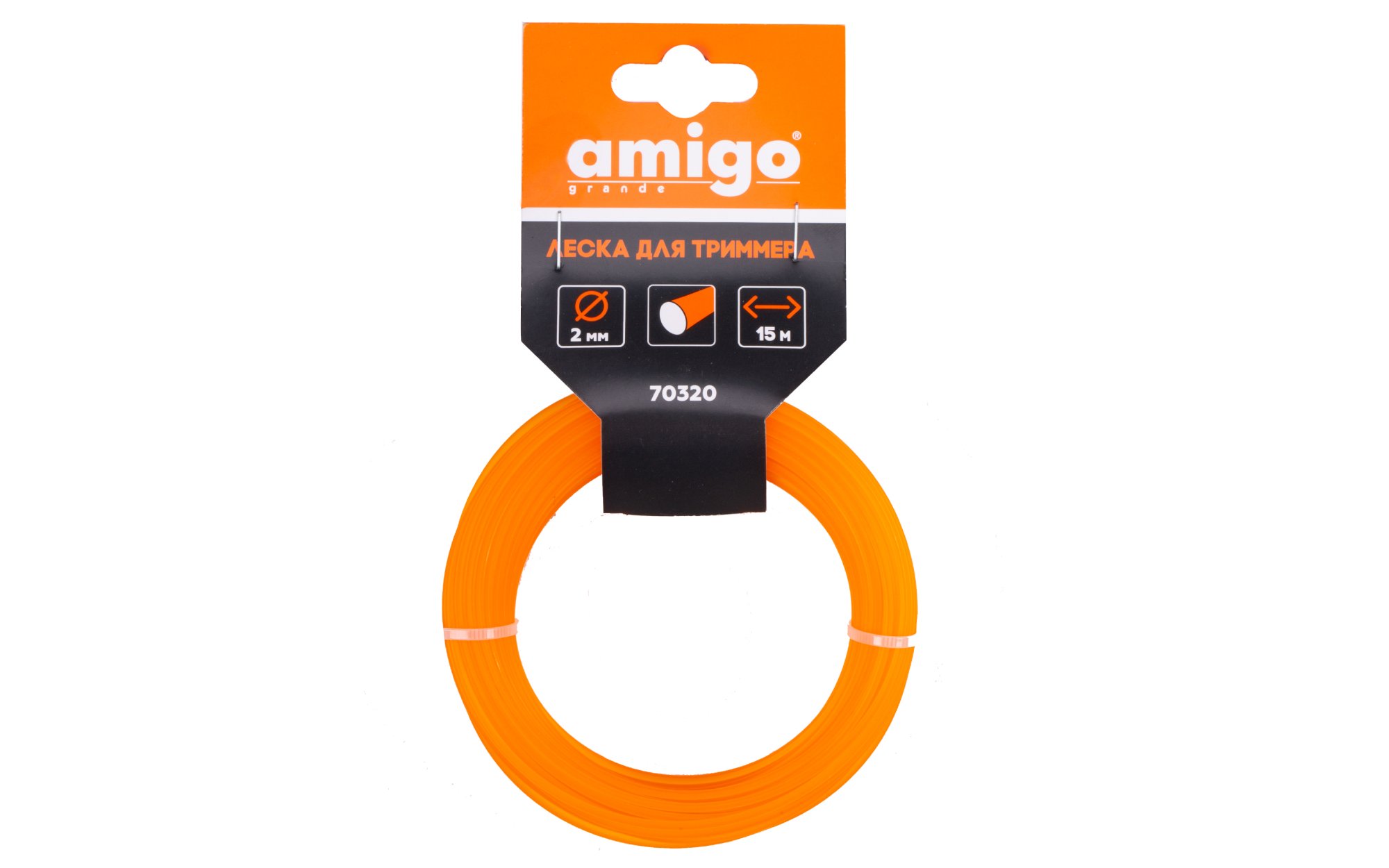 Изображение товара Леска для триммера Amigo Круг 2,0 мм 15 м 70320