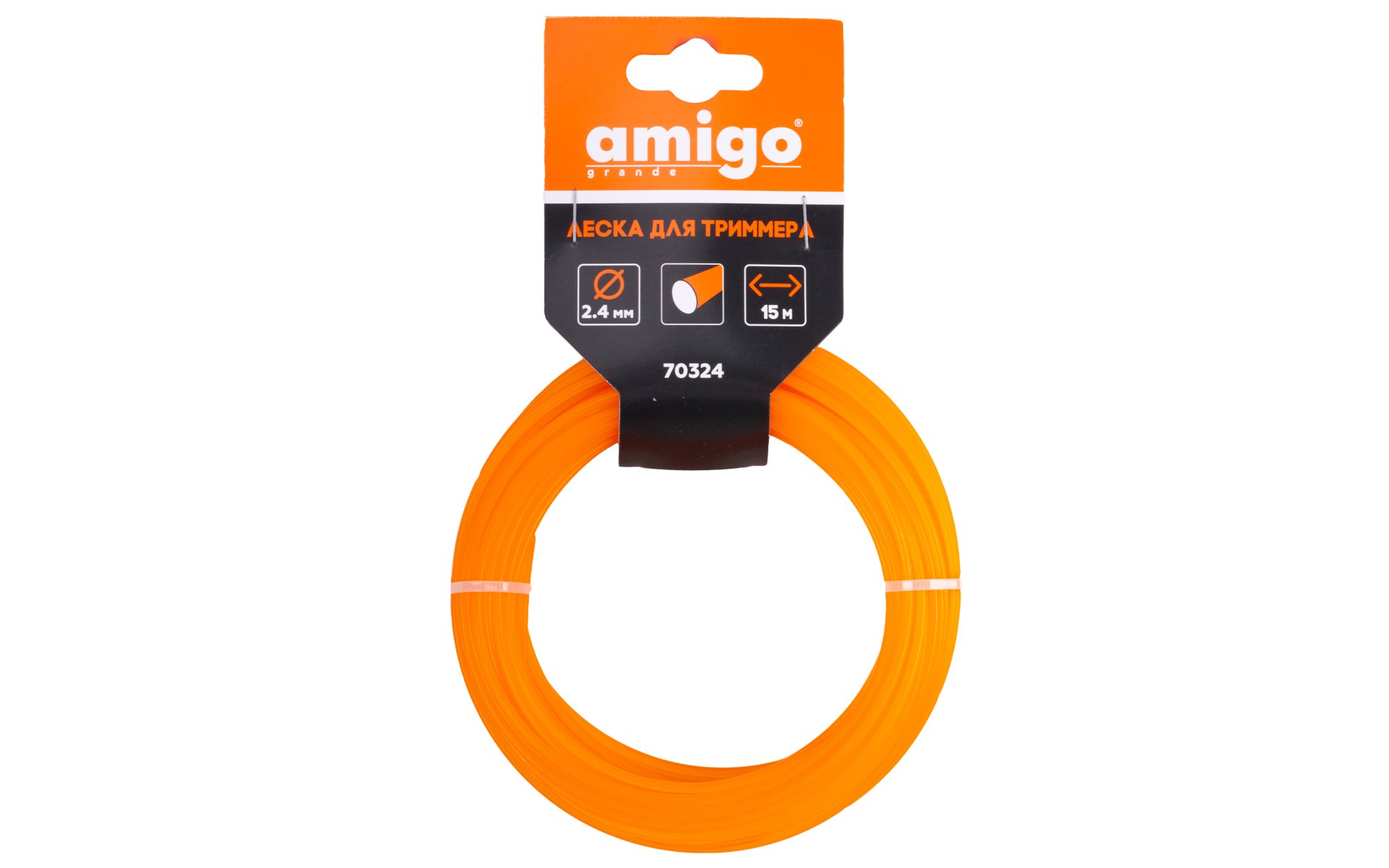 Изображение товара Леска для триммера Amigo Круг 2,4 мм 15 м 70324