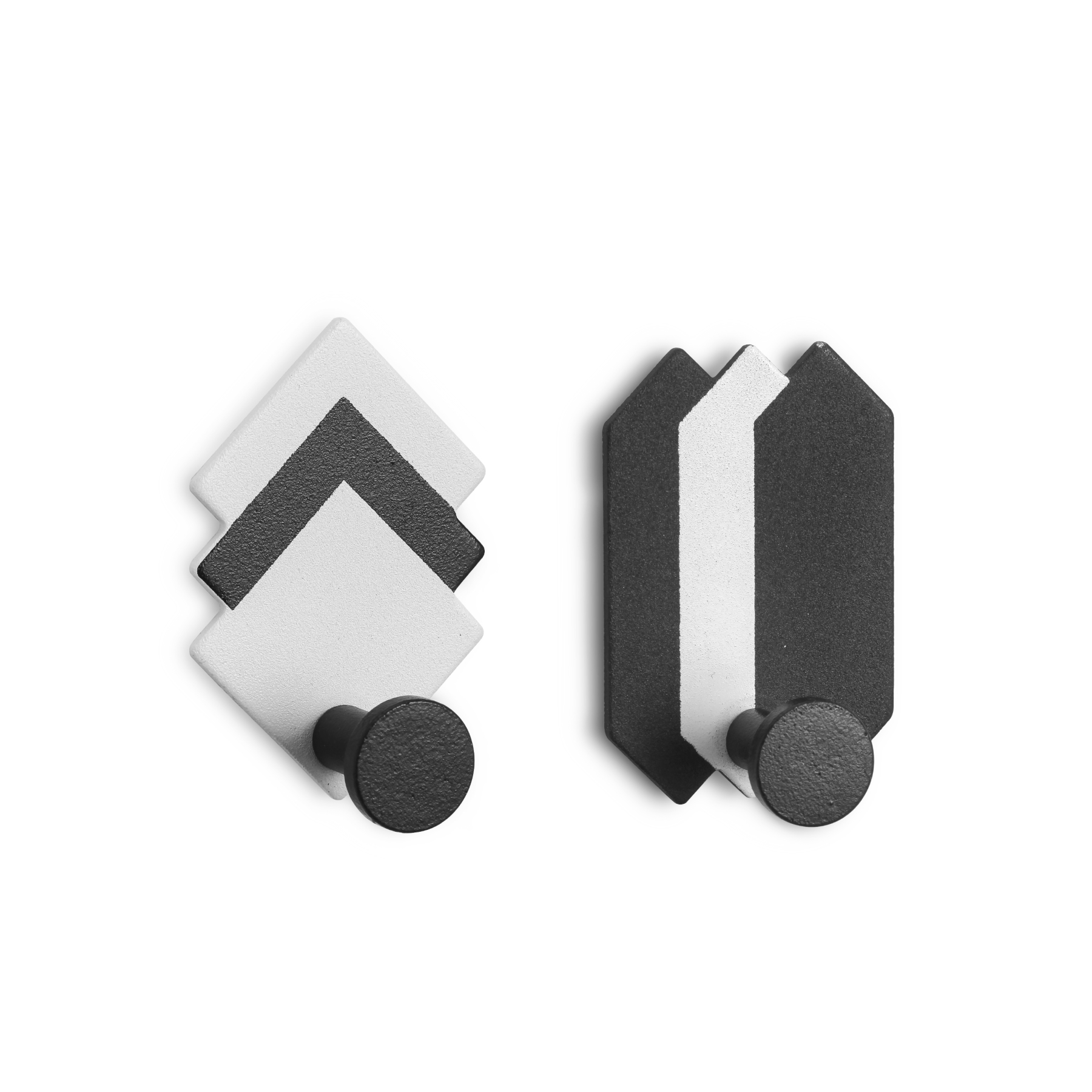 Изображение товара Крючки из нержавеющей стали RIVER LAKE черно-белые на липкой ленте 2 шт