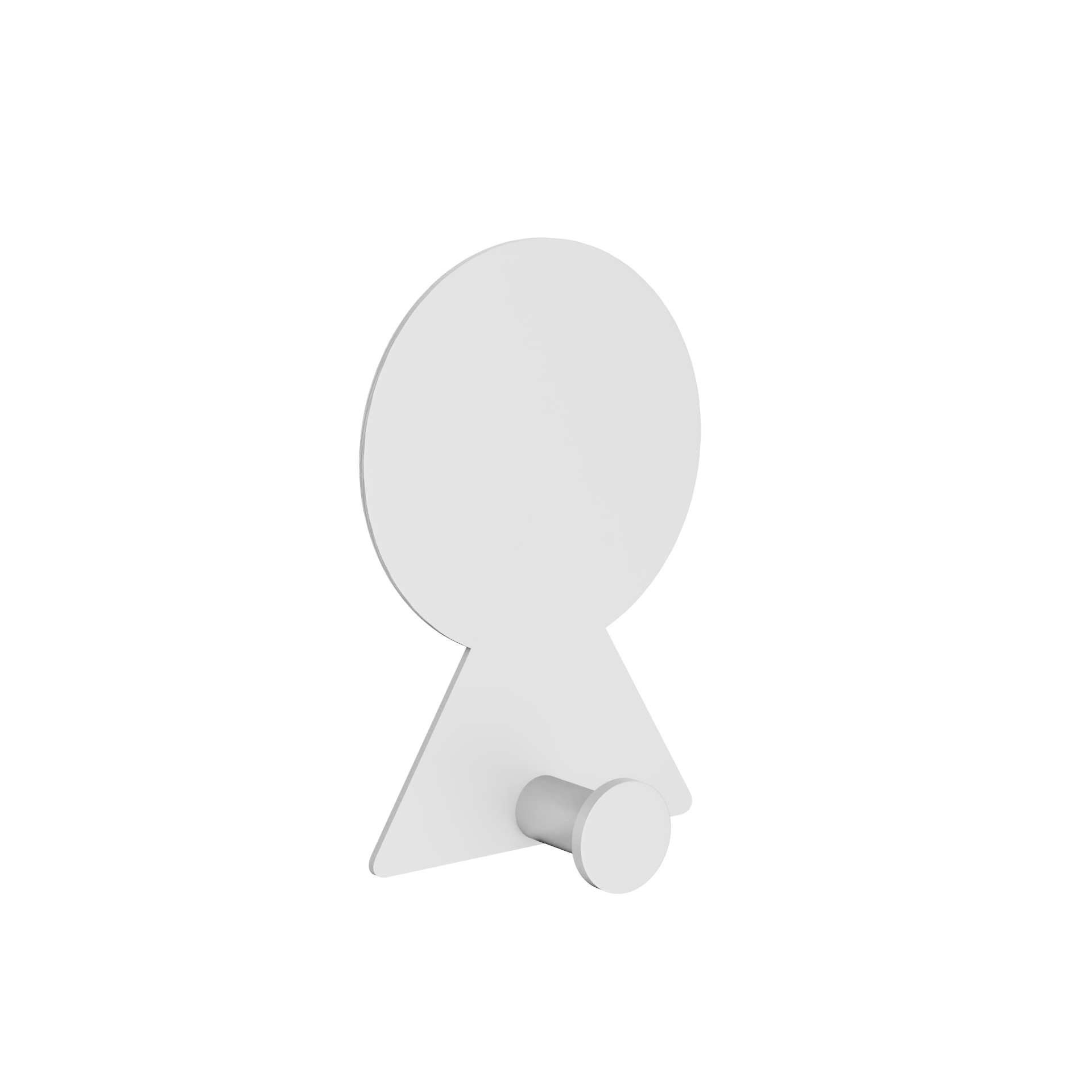 Изображение товара Крючок из нержавеющей стали MOUNT белый на липкой ленте