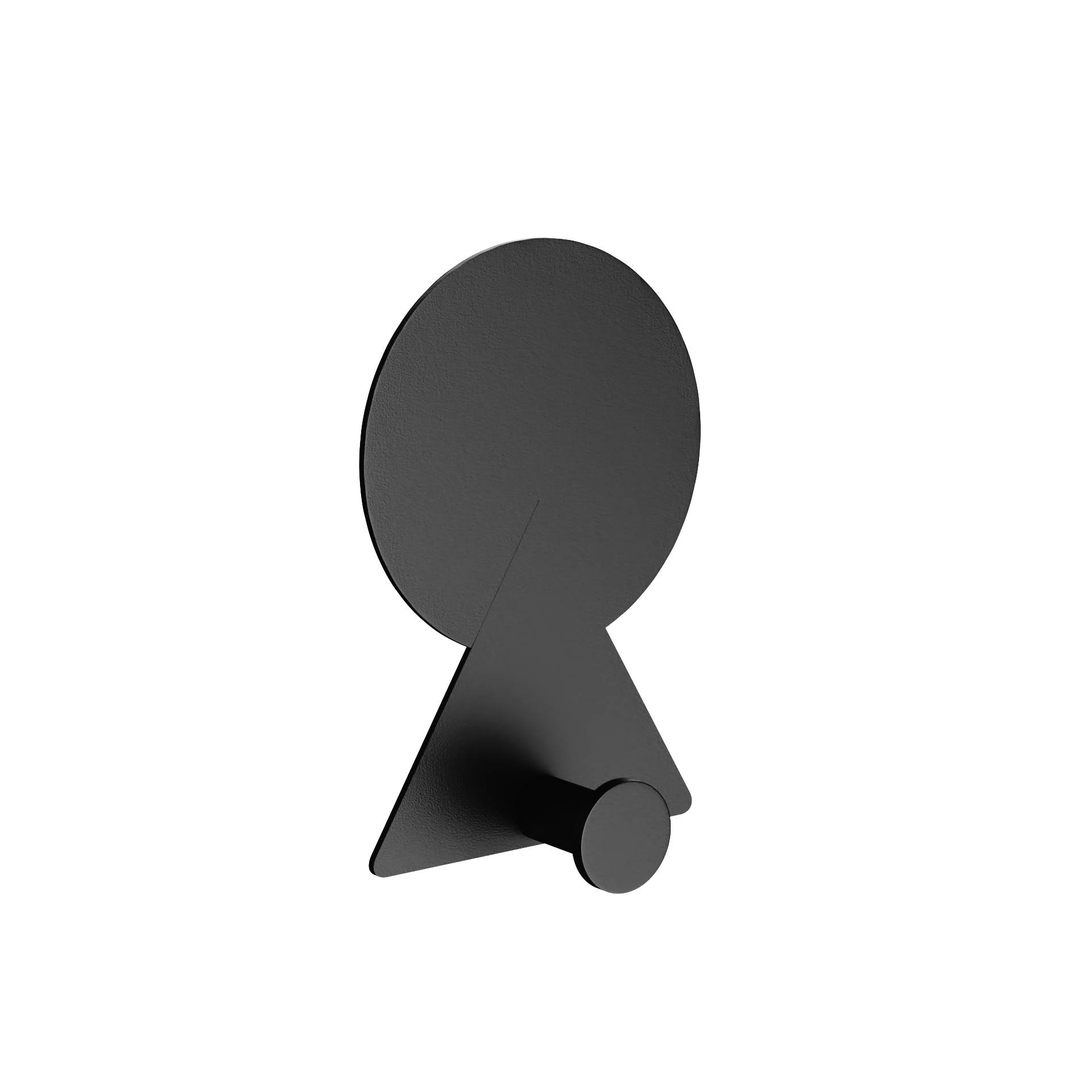 Изображение товара Крючок из нержавеющей стали MOUNT черный на липкой ленте без сверления