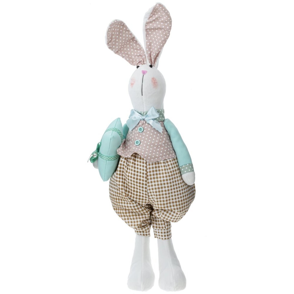 Изображение товара Мягкая набивная игрушка Зайчик в костюме, 61 см, декор и подарок