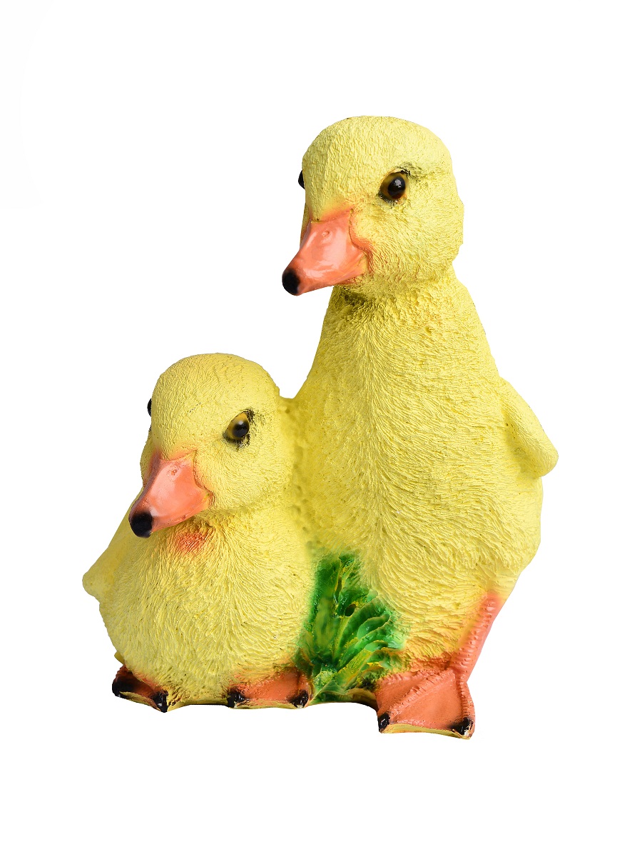 Изображение товара Статуэтка утят, декоративная садовая фигурка из полистоуна 15*14*18 см