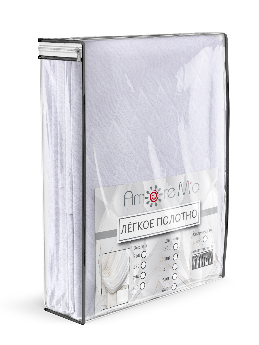 Изображение товара Тюль Classic 300*240см Amore Mio белого цвета