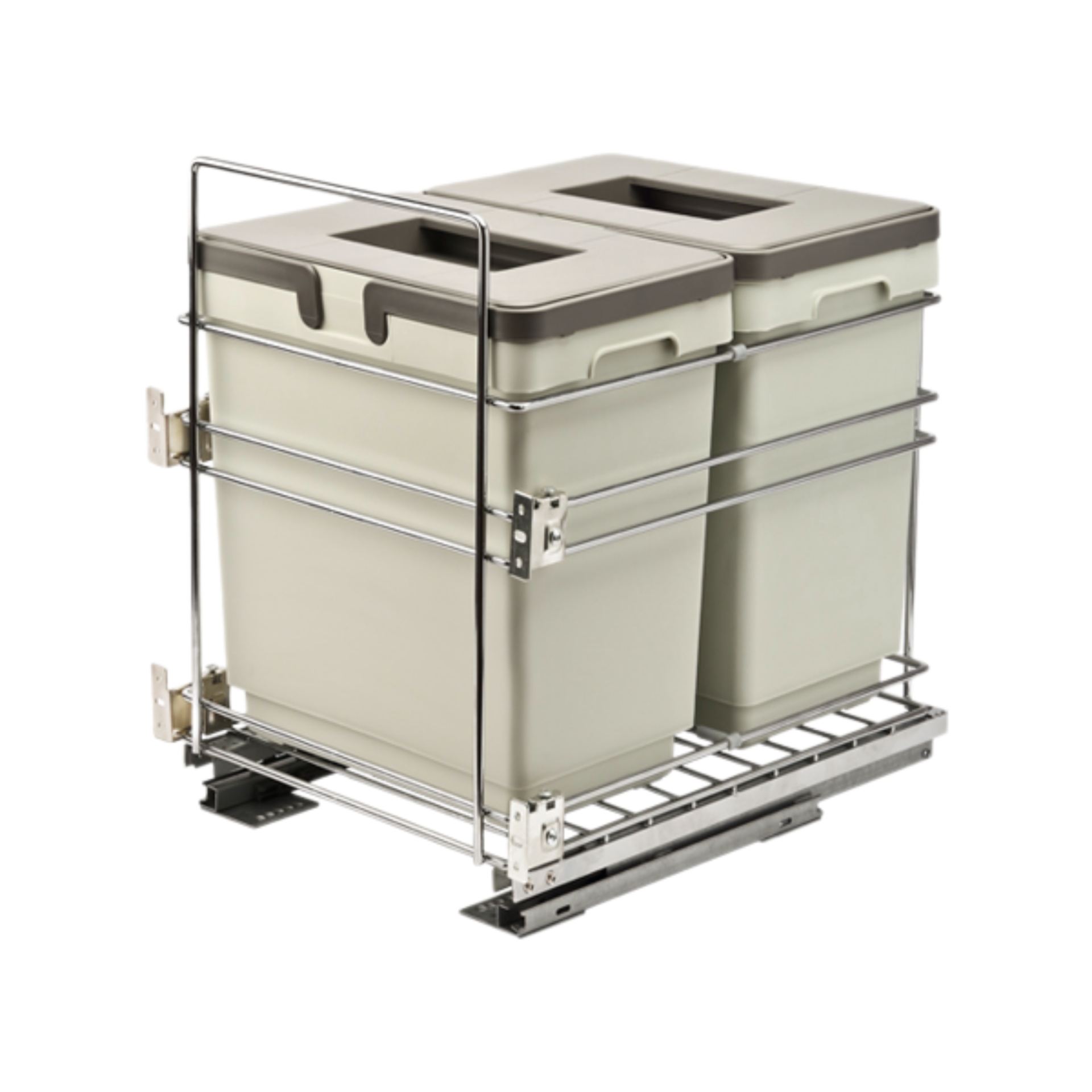Изображение товара Выдвижная система утилизации 2x17л с доводчиком в базу 450мм