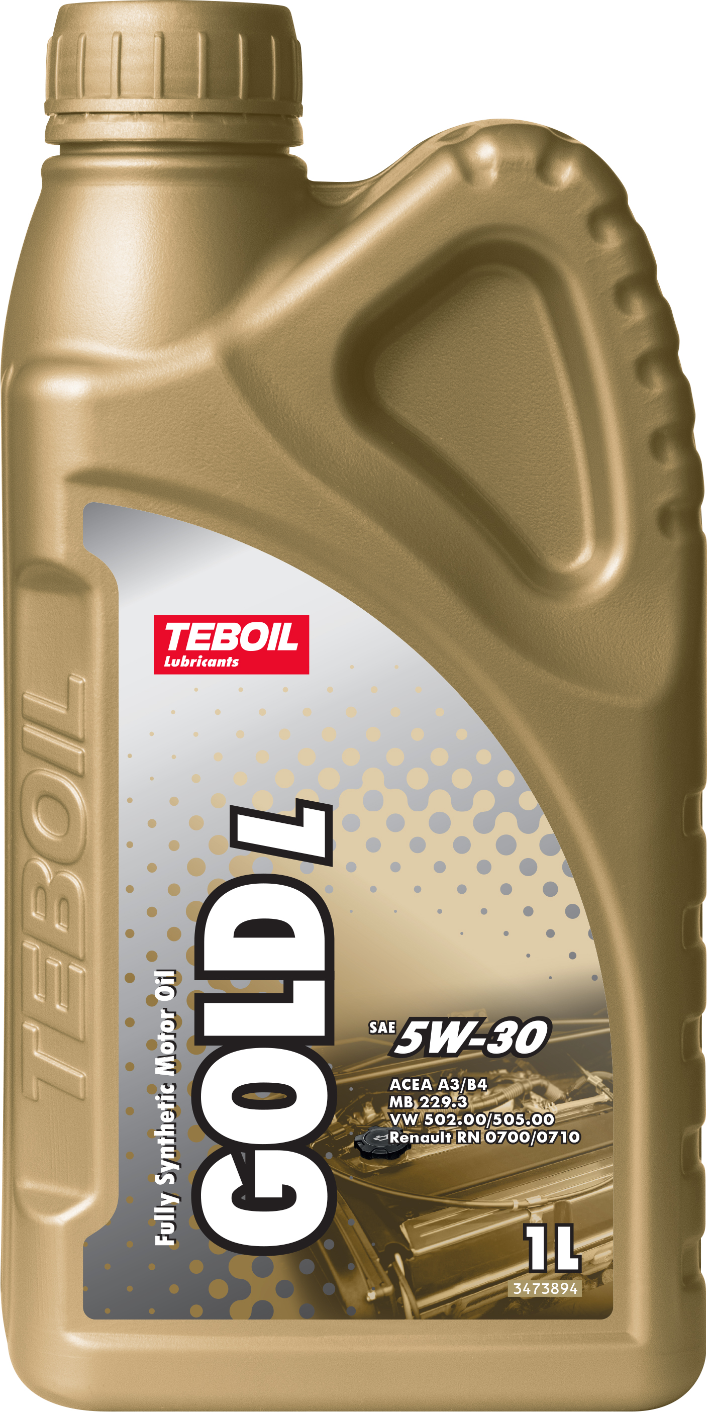 Изображение товара Моторное масло TEBOIL Gold L 5W-30 1 л синтетика для бензиновых и дизельных двигателей