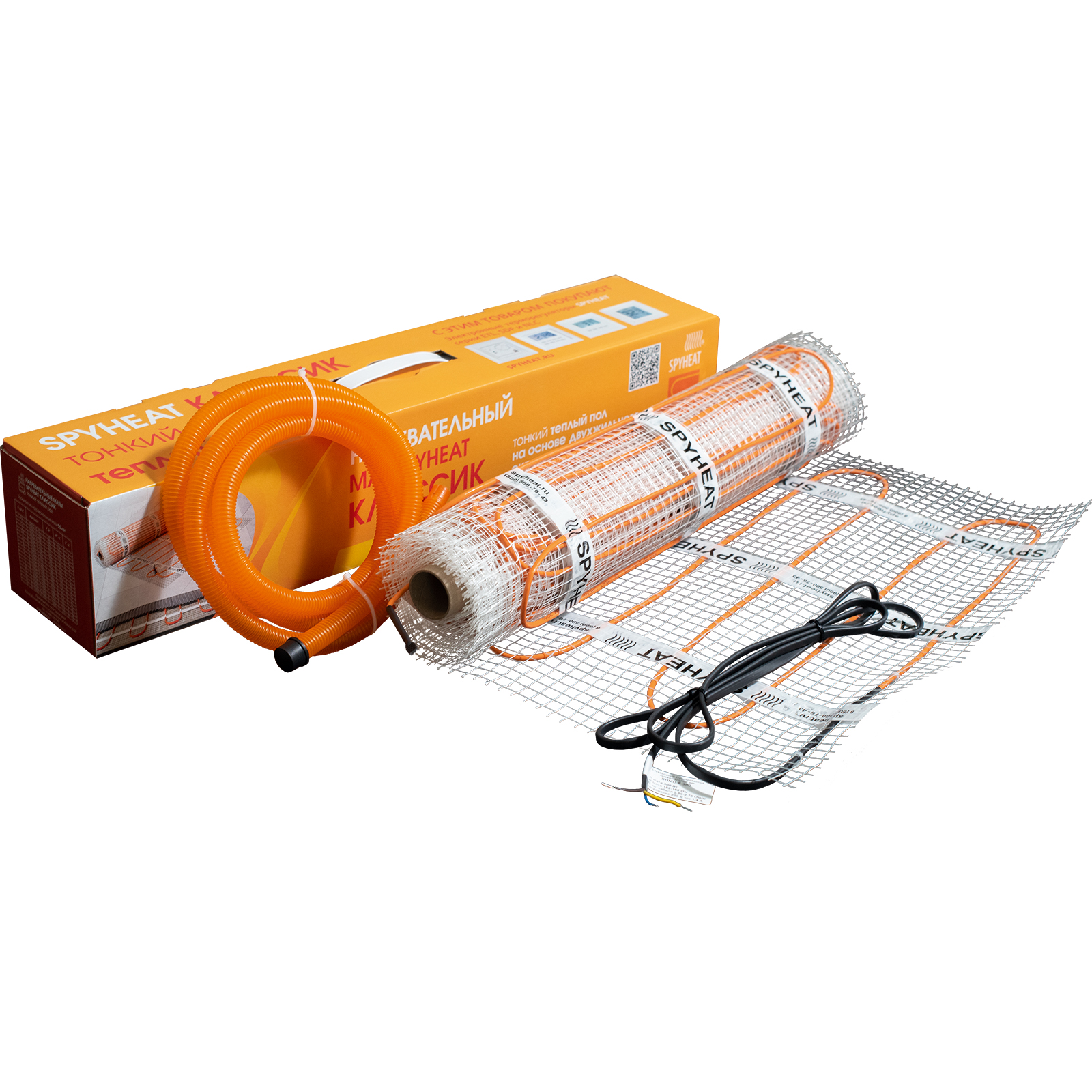 Изображение товара Теплый пол мат SPYHEAT SHMD-8-150 без Т-ТА 150 Вт/м² мощный, укладка в плиточный клей