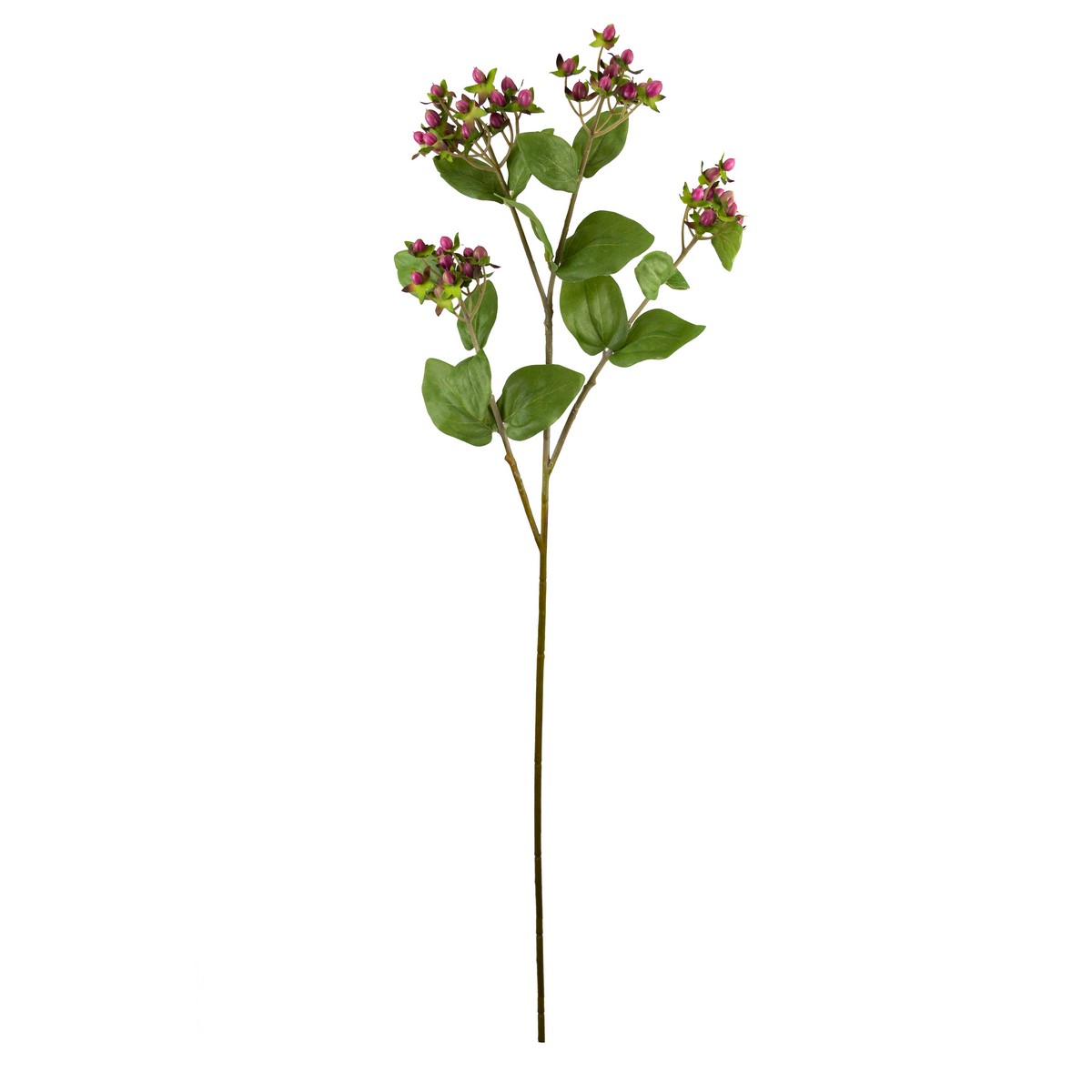 Изображение товара Декоративная искусственная ветка цветущая 84см фиолетовая для интерьера и праздников