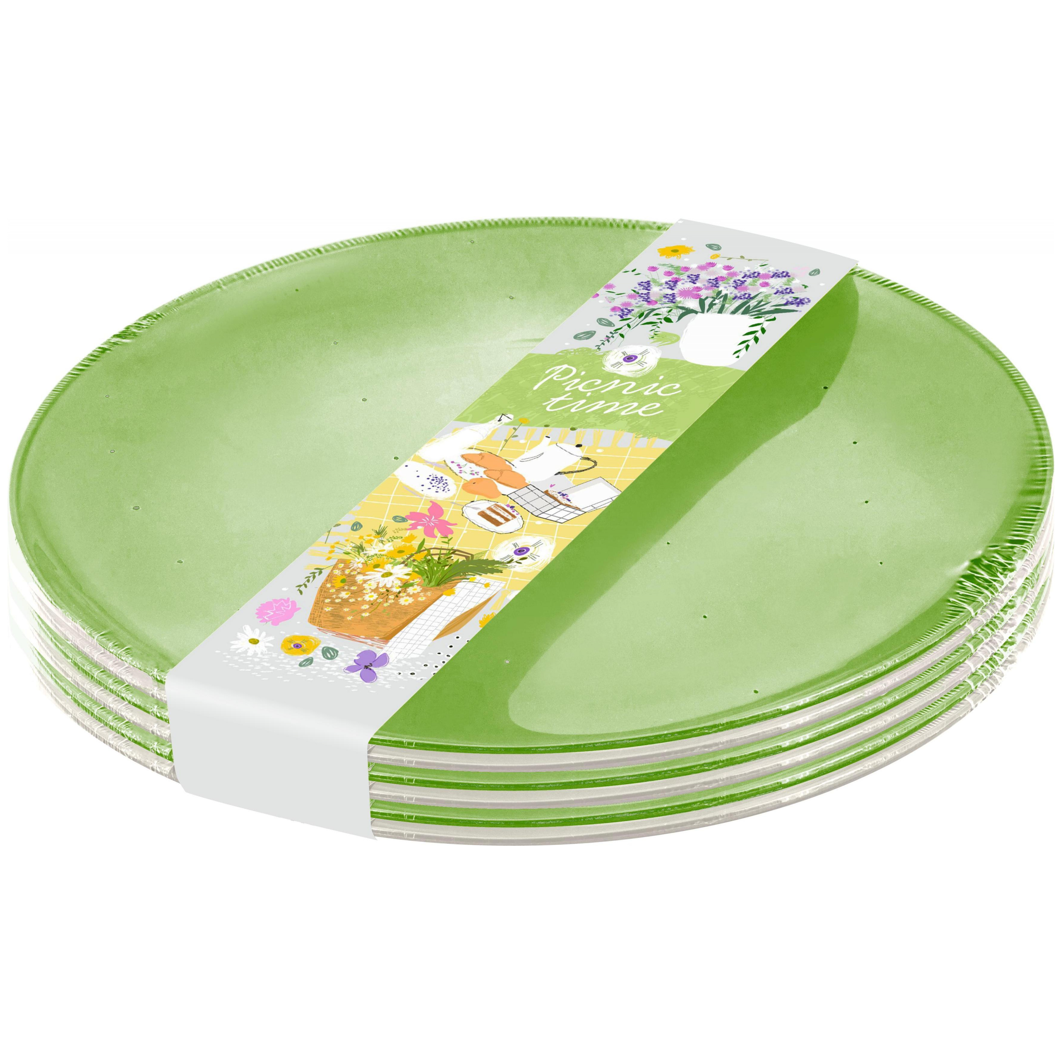 Изображение товара Набор тарелок Plast Team D200 мм 6 шт Picnic time