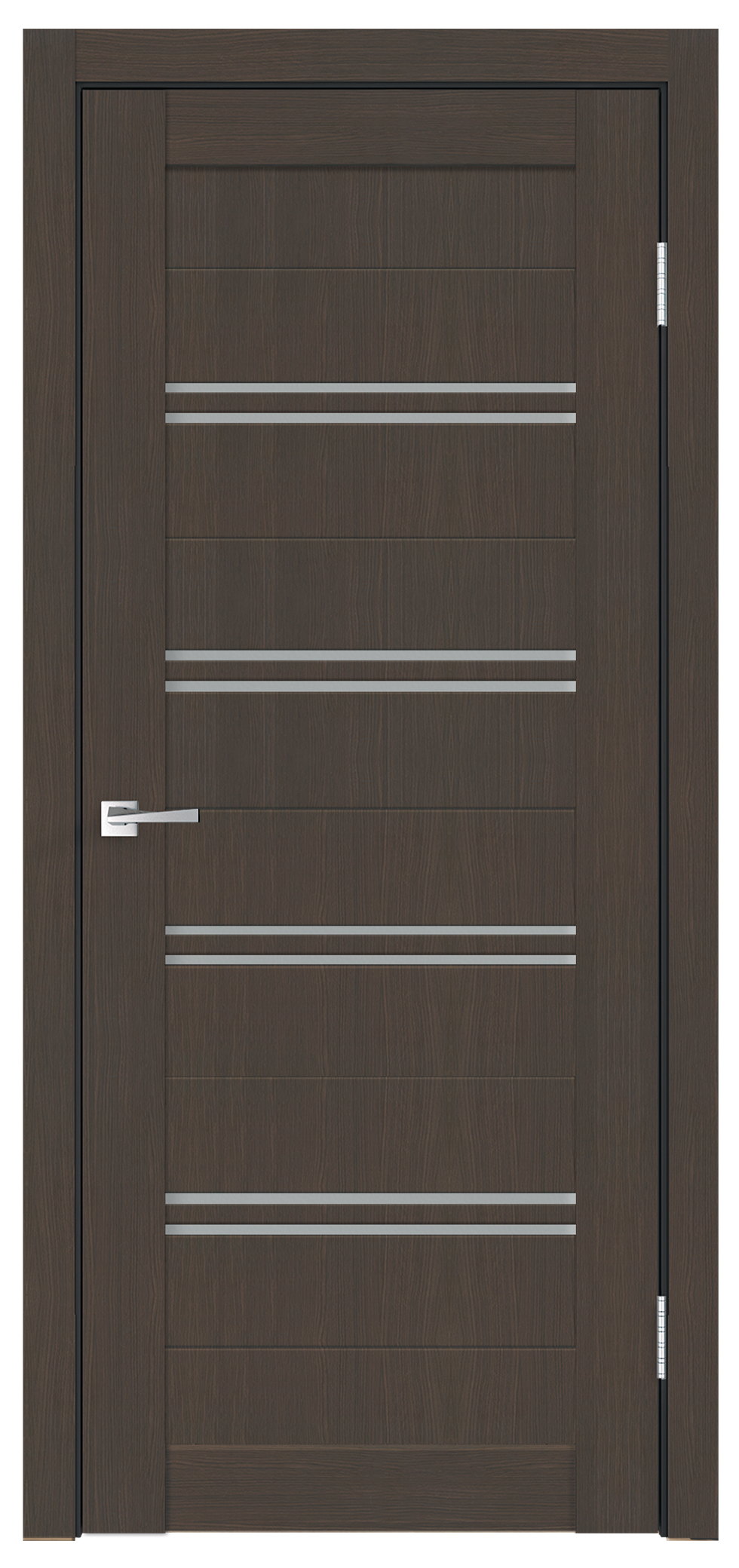 Изображение товара Межкомнатная дверь VellDoris XLINE6 с ПВХ пленкой и стеклом 60x4 черная