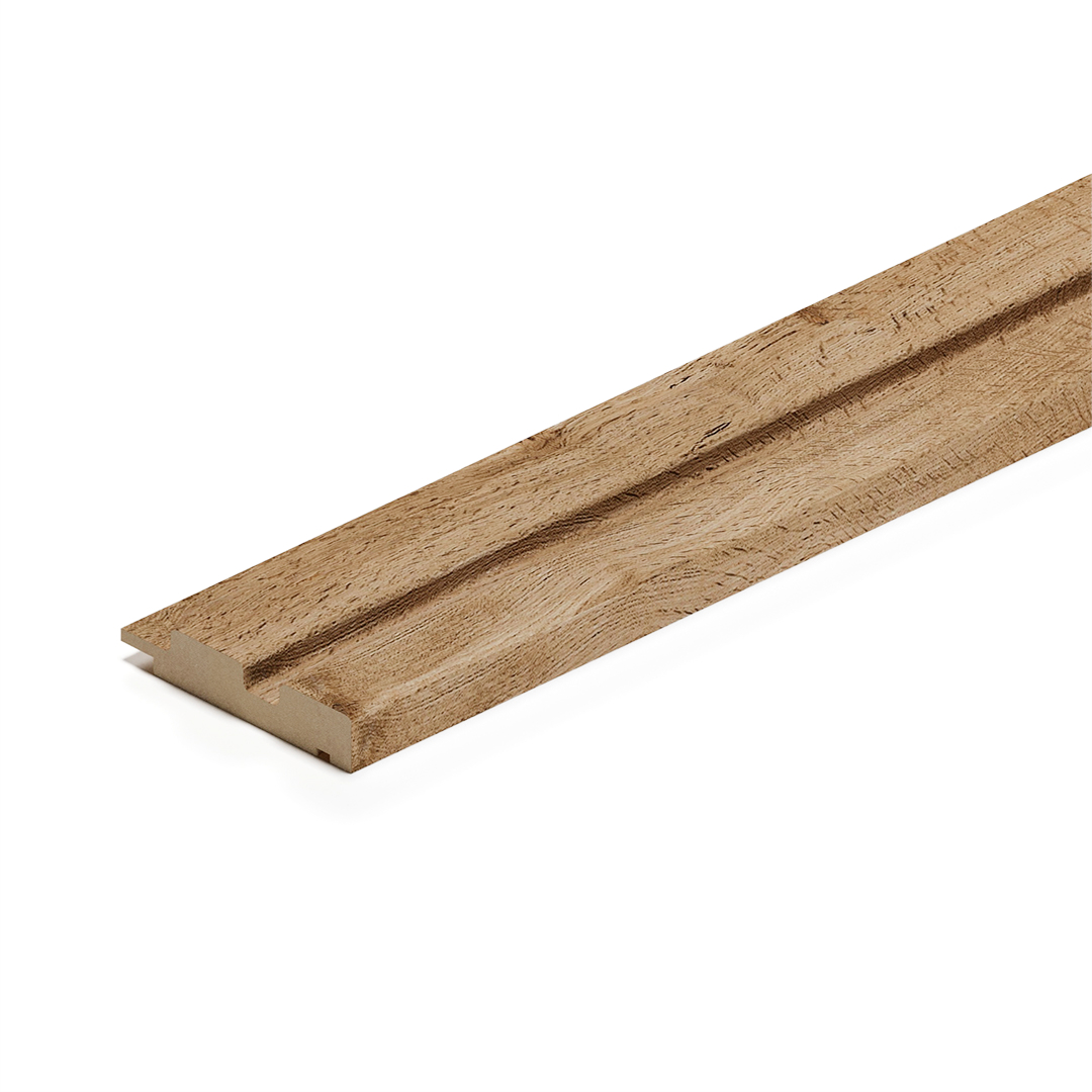 Изображение товара Профиль Финиш МДФ Stella Beats Light Пекан 2700x77x16 для интерьера
