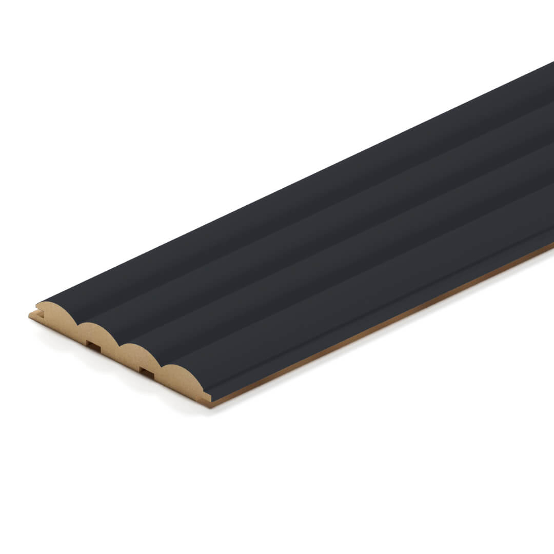 Изображение товара Панель Стеновая Реечная МДФ Stella Wave De Luxe Black Lead 2700x119x16 мм