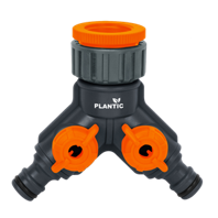 Изображение товара Штуцер для крана Plantic Light 1/2-3/4-1 дюйм двухканальный с мини-душем