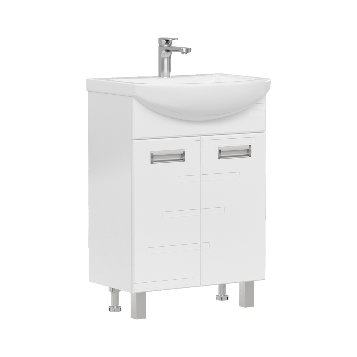 Изображение товара Тумба напольная Joli 60.2D (Палермо) - белая глянцевая