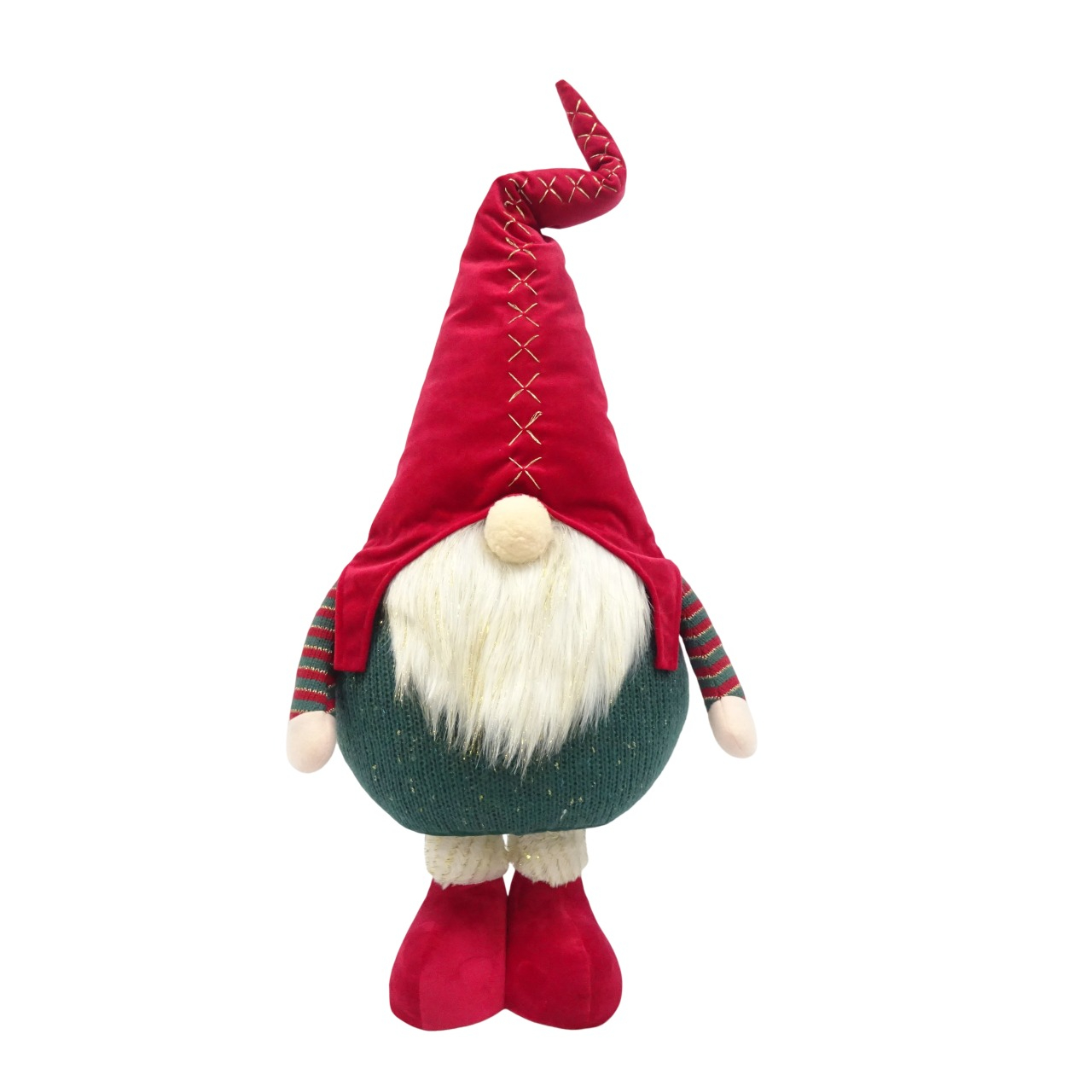 Изображение товара Новогодний декор Санта 75 см красно-зеленый праздничный украшение