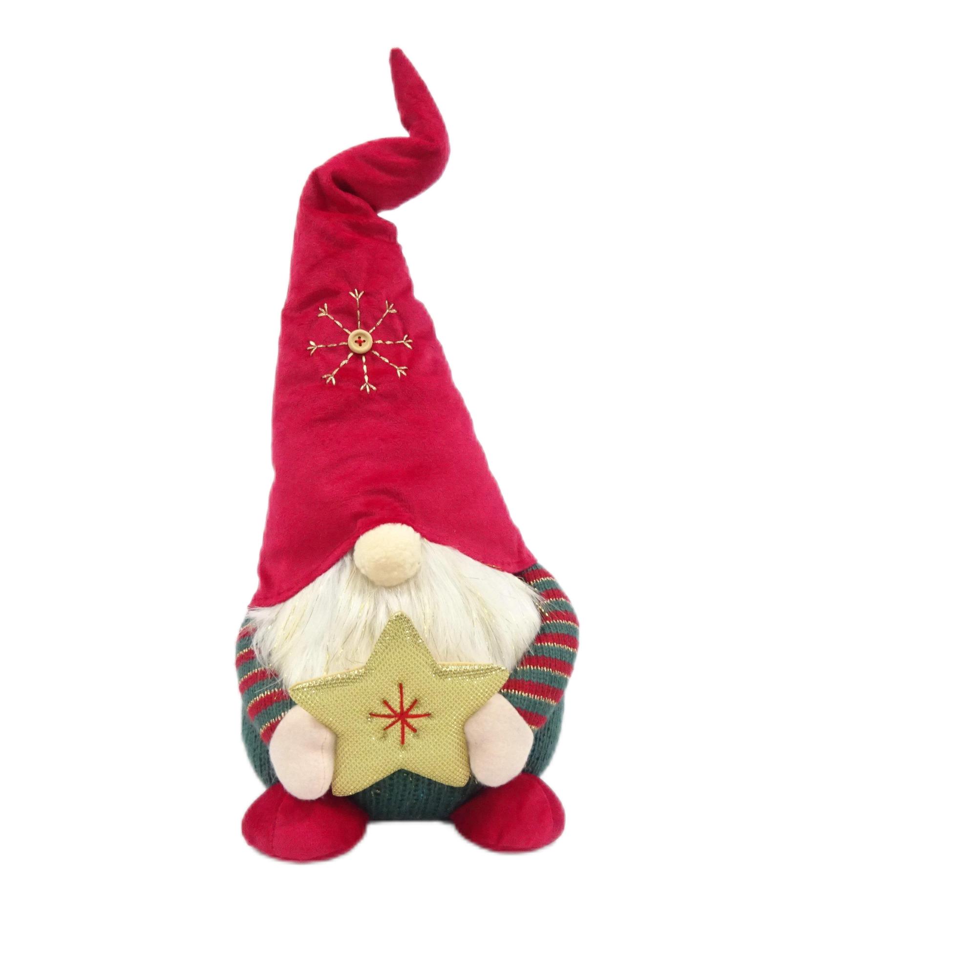 Изображение товара Новогодний декор Санта со звездой 48 см для праздничного интерьера