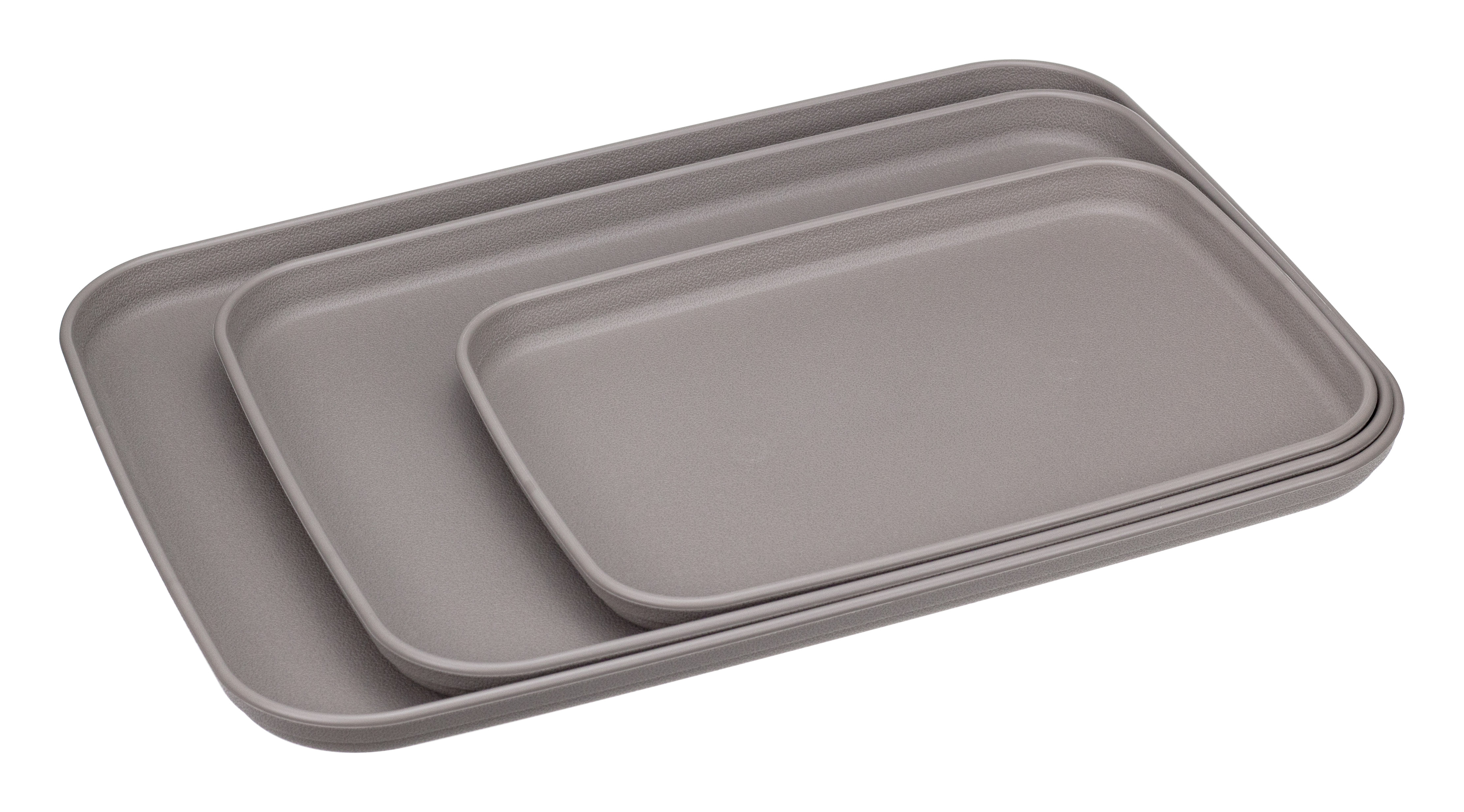 Изображение товара Подносы. Набор из 3х штук, серый