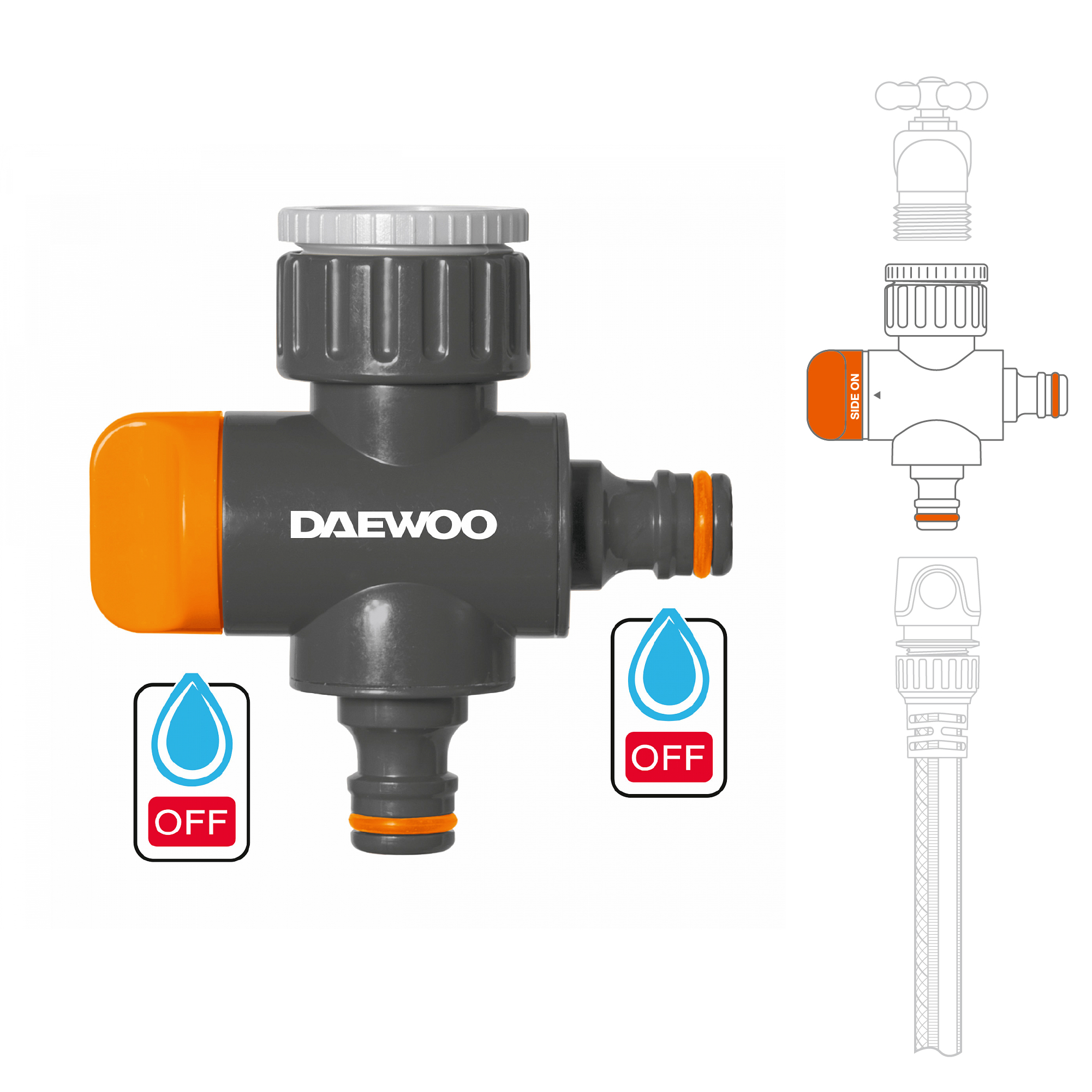 Изображение товара Адаптер на кран daewoo dwc 1219000 3/4" 1" распределитель водопровода
