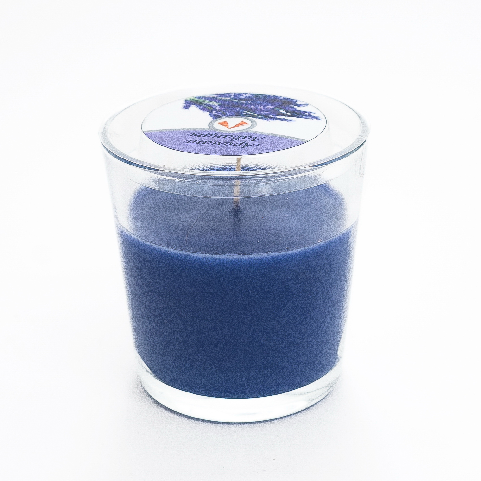 Изображение товара Свеча ароматическая в стакане Лаванда 30 мин классическая ультра фиолетовая