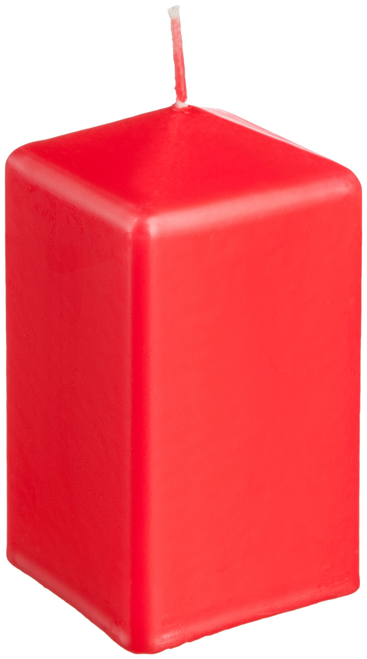 Изображение товара Свеча столбик квадрат. 6х11 см Красный