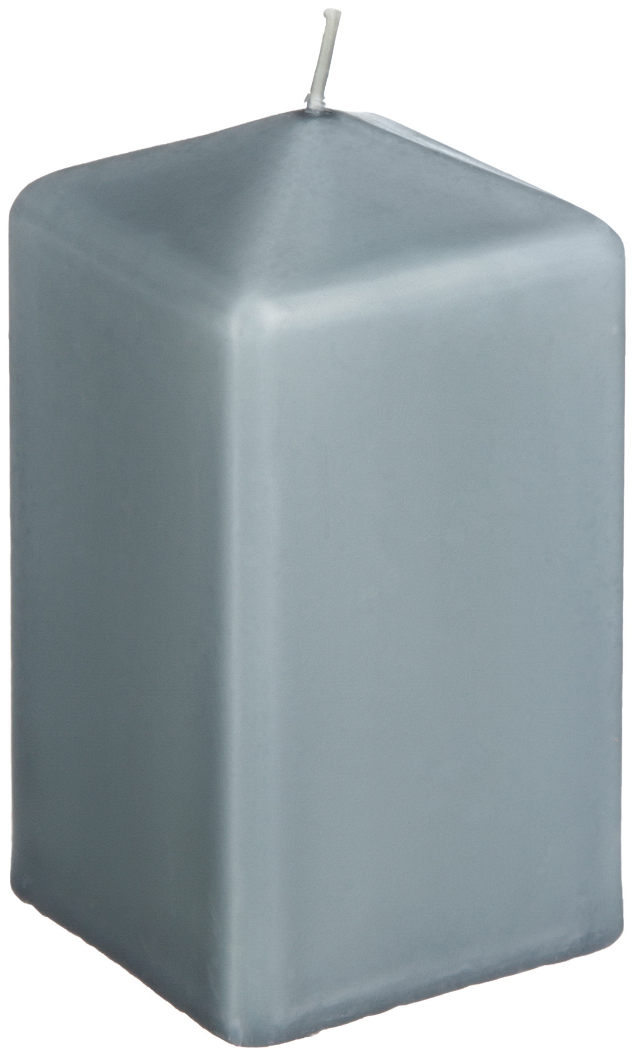 Изображение товара Свеча столбик квадрат. 6х11 см Темно-серый