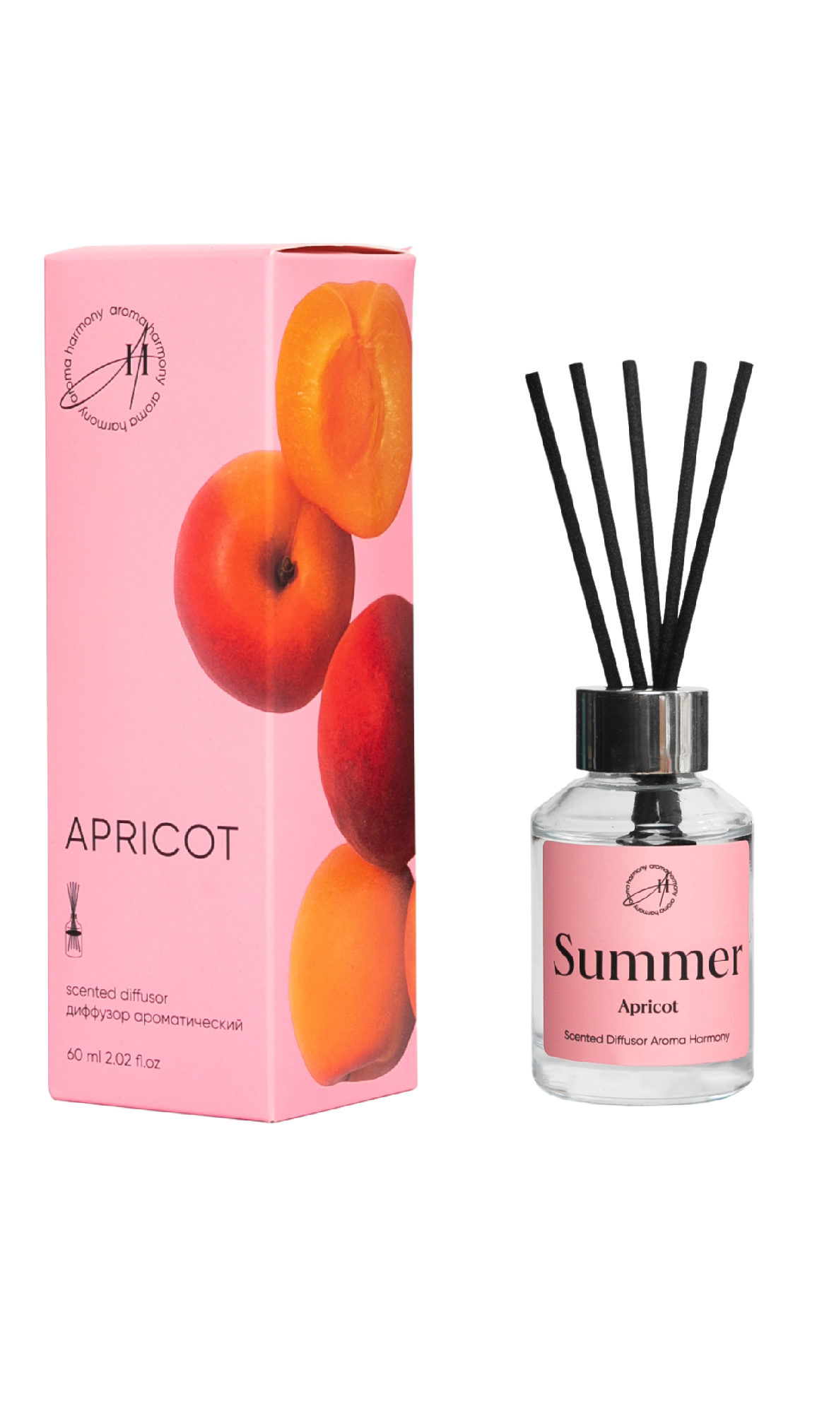 Изображение товара Ароматический диффузор Aroma Harmony Аpricot 60 мл для дома и офиса