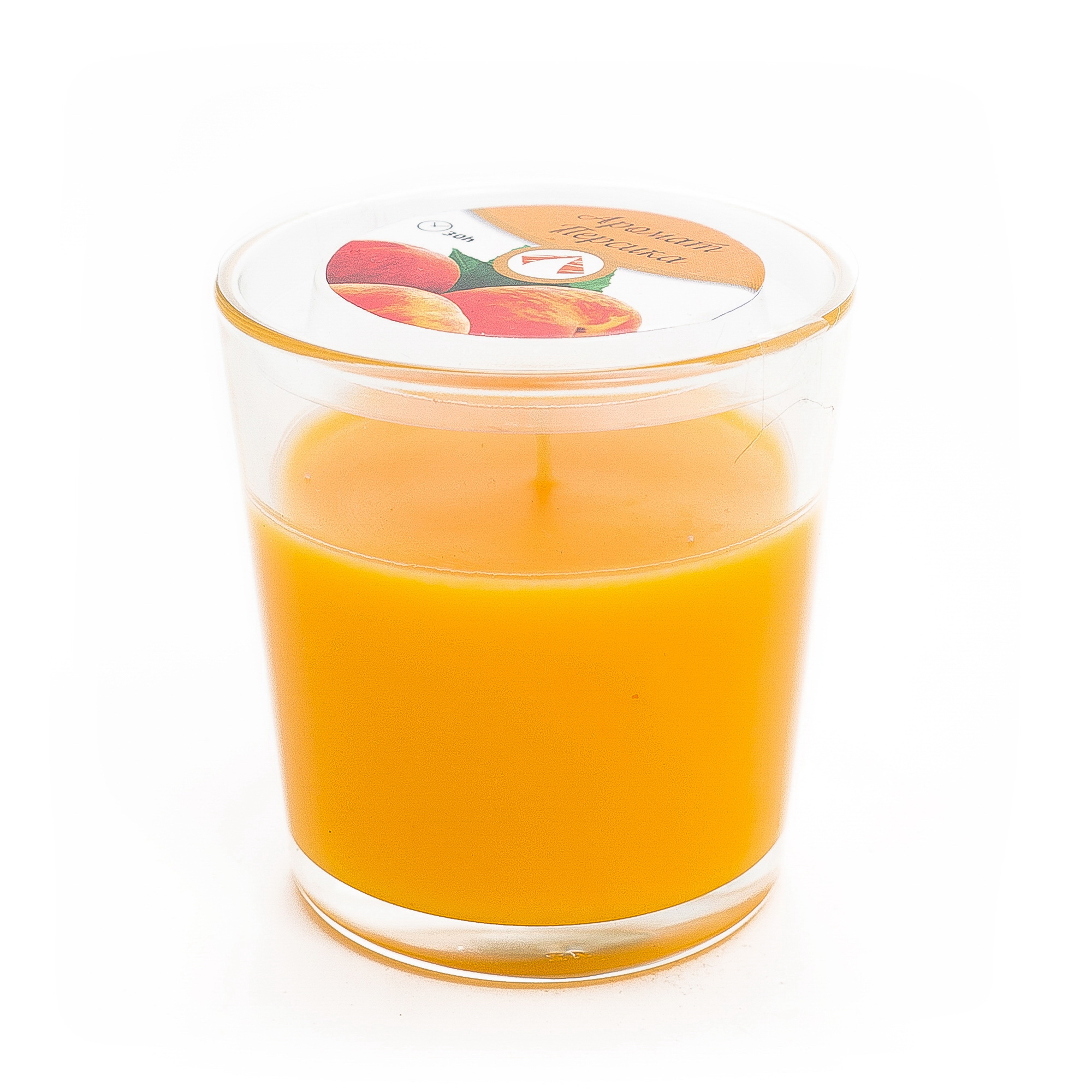 Изображение товара Свеча аромат в стакане Персик для романтической обстановки