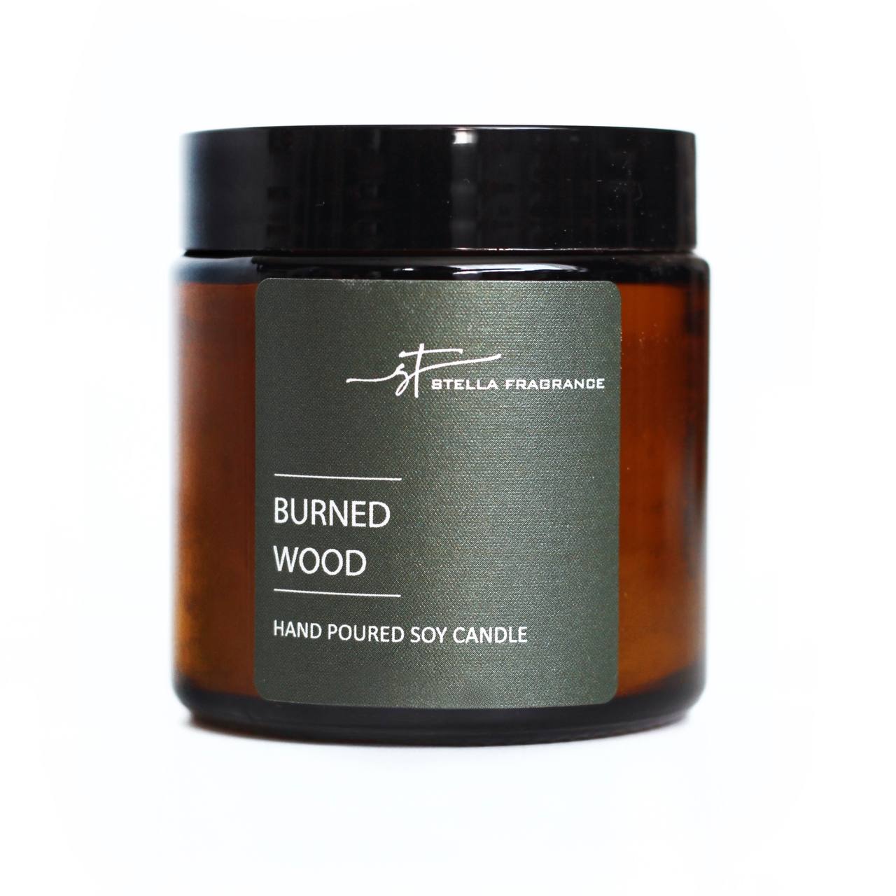 Изображение товара Свеча ароматическая Stella Fragrance "Burned Wood", 90г