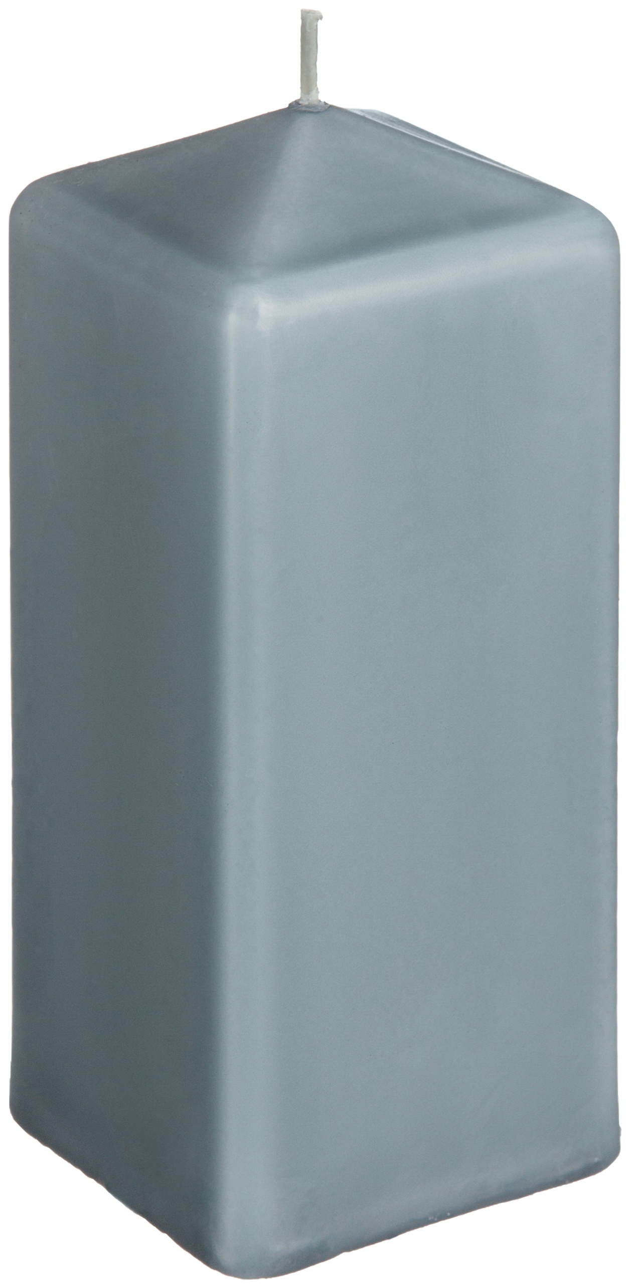 Изображение товара Свеча столбик квадрат. 6х14 см Темно-серый