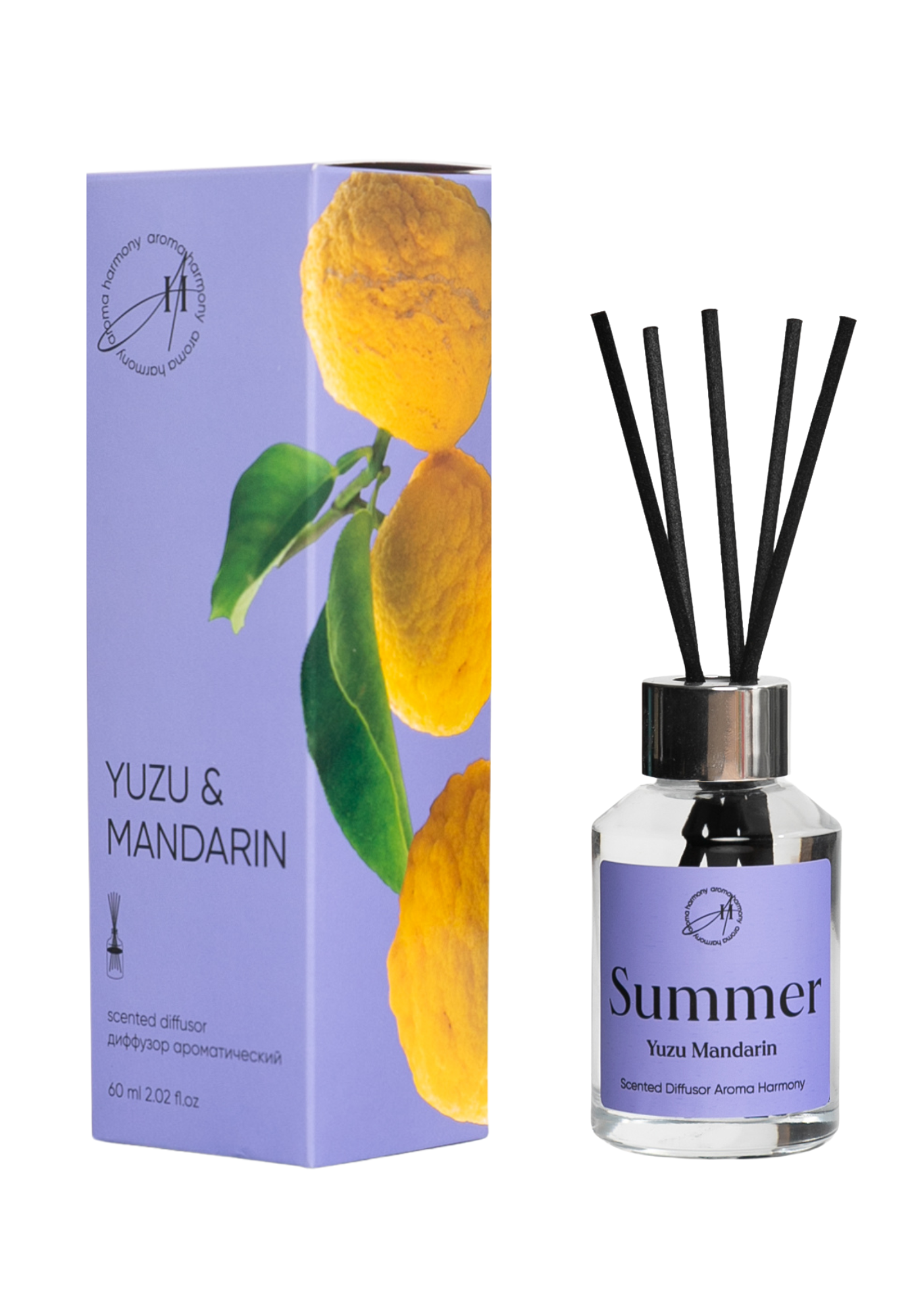 Изображение товара Диффузор ароматический Aroma Harmony Yuzu mandarin 60 мл, цитрусовый аромат