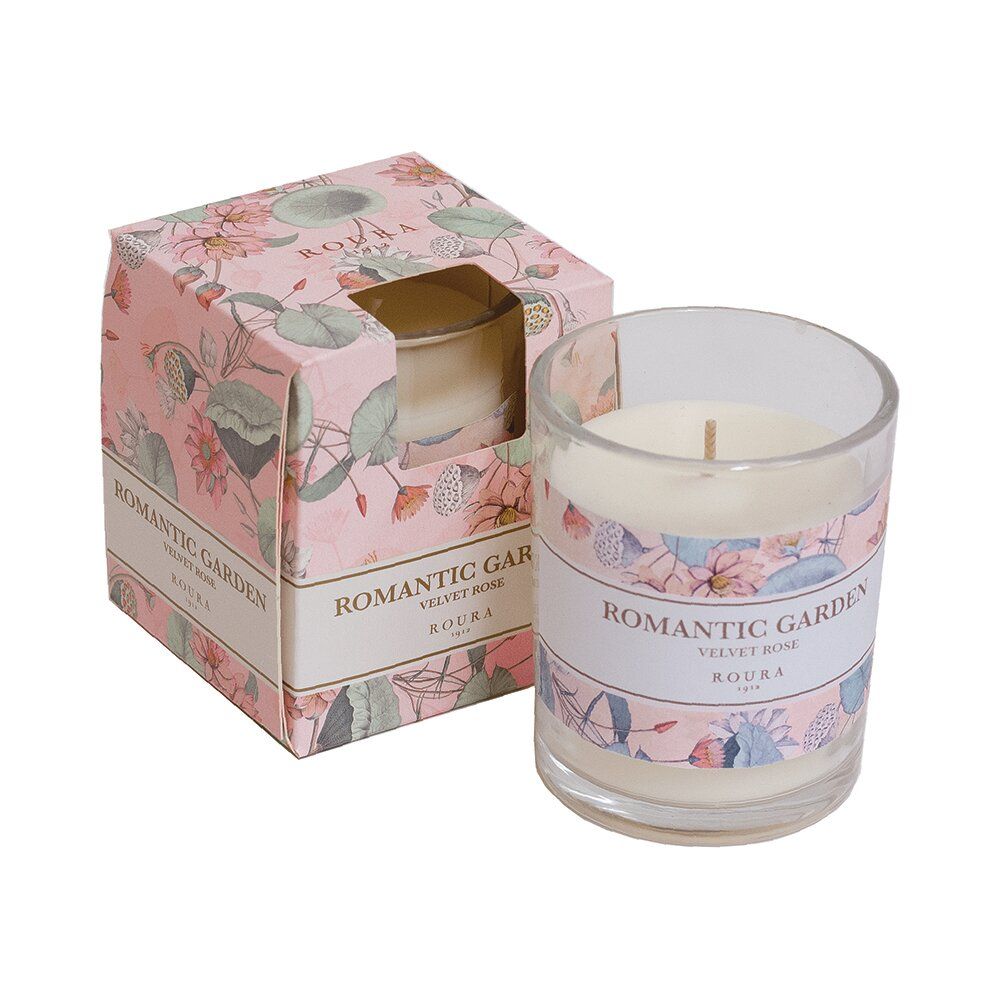 Изображение товара Ароматическая свеча в стакане Романтический сад ROURA 30 часов горения