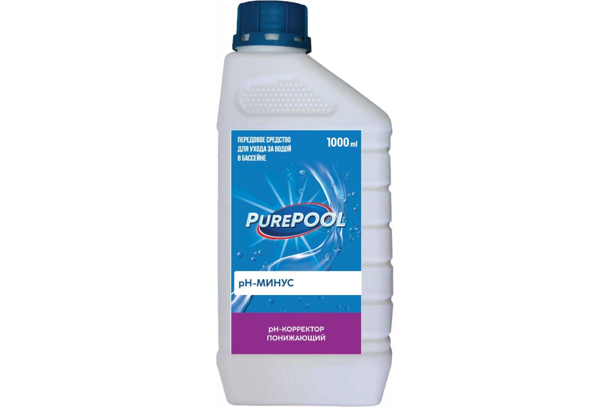Изображение товара PurePool рН корректор понижающий 1л для бассейна
