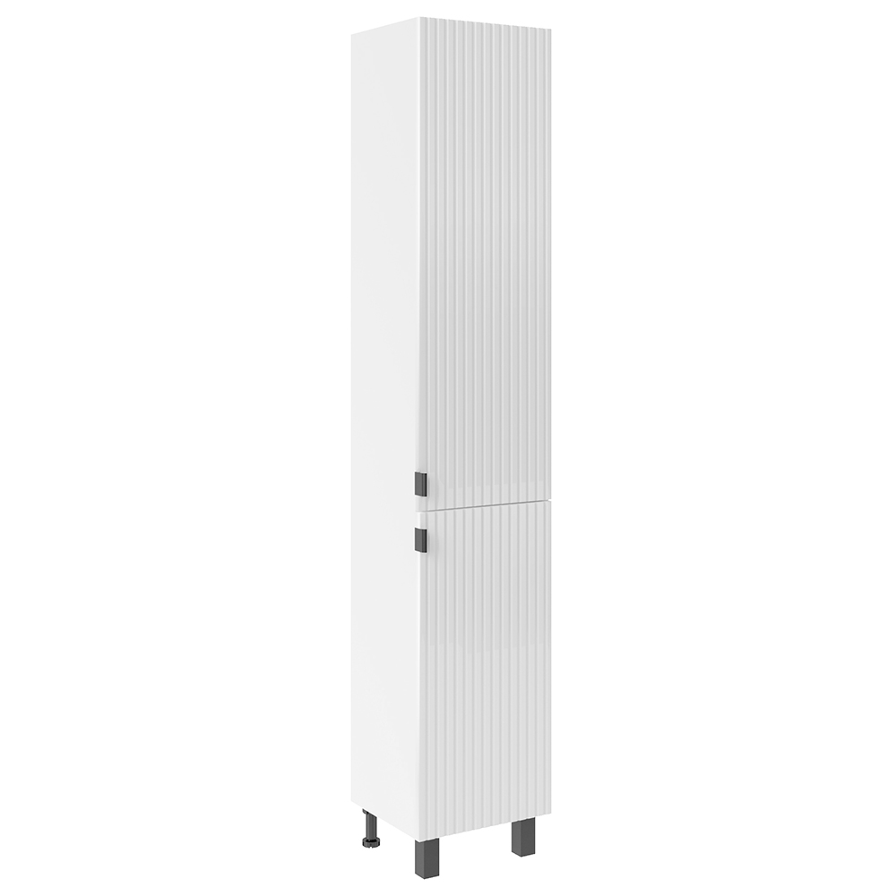 Изображение товара Напольный пенал Дора 35 Белый из МДФ с распашными дверями