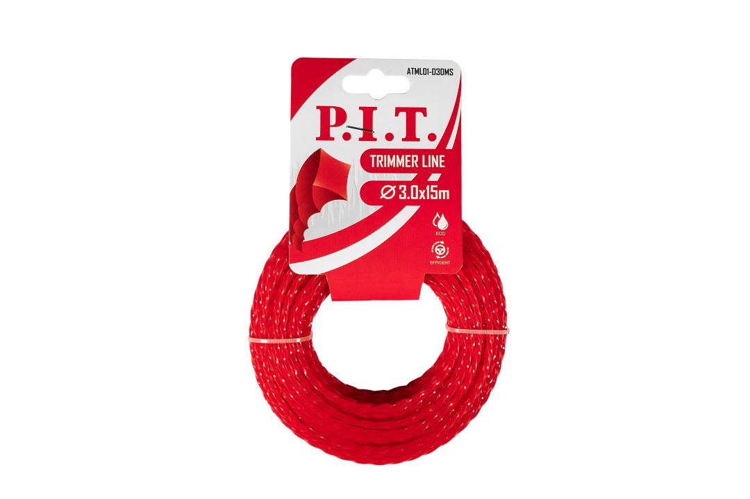 Изображение товара Леска для триммера P.I.T. квадрат крученый 15 м 3,0 мм ATML01-D30MS