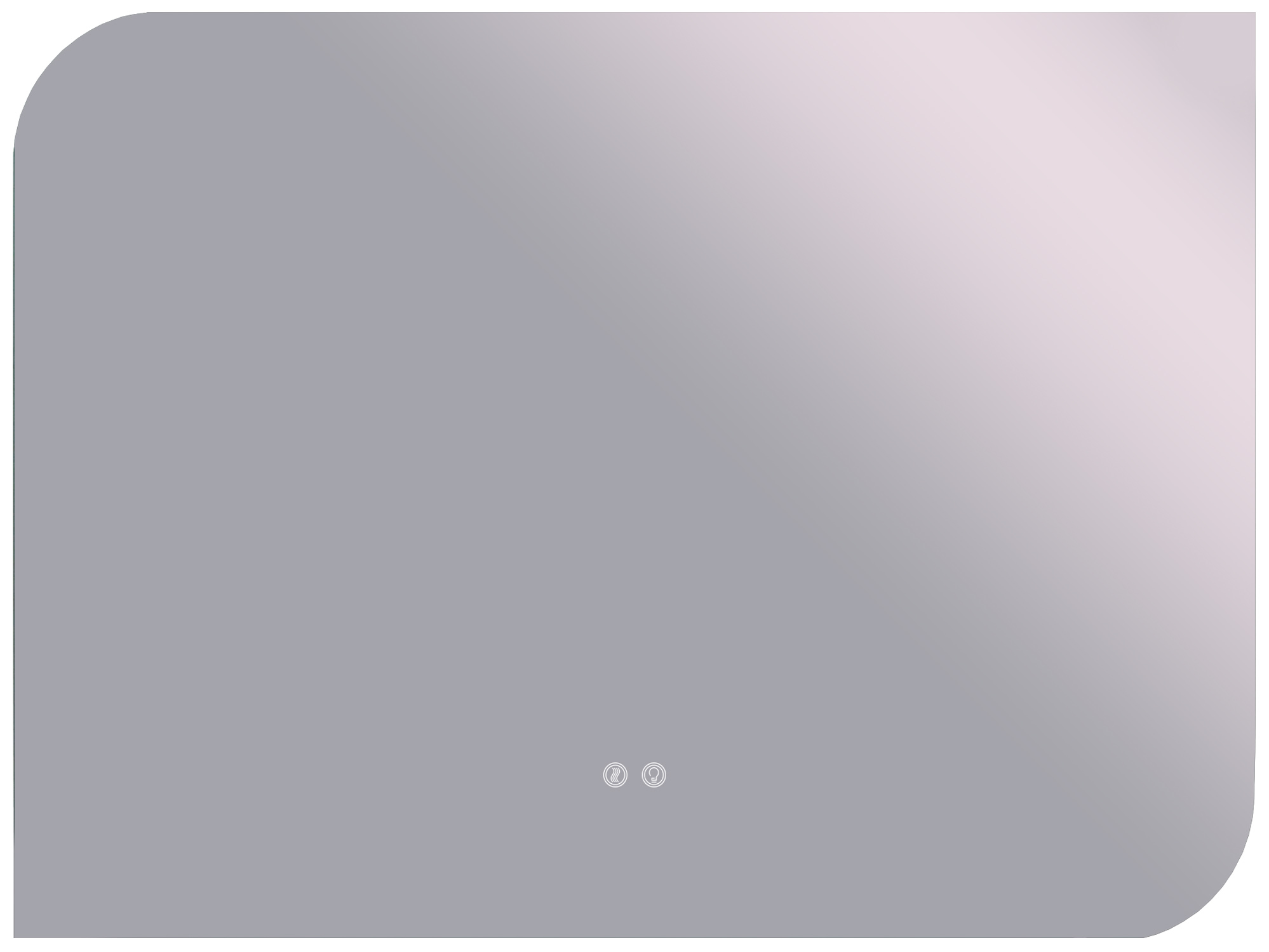 Изображение товара Зеркало Лиссабон 80х60 см с подсветкой и системой антизапотевания